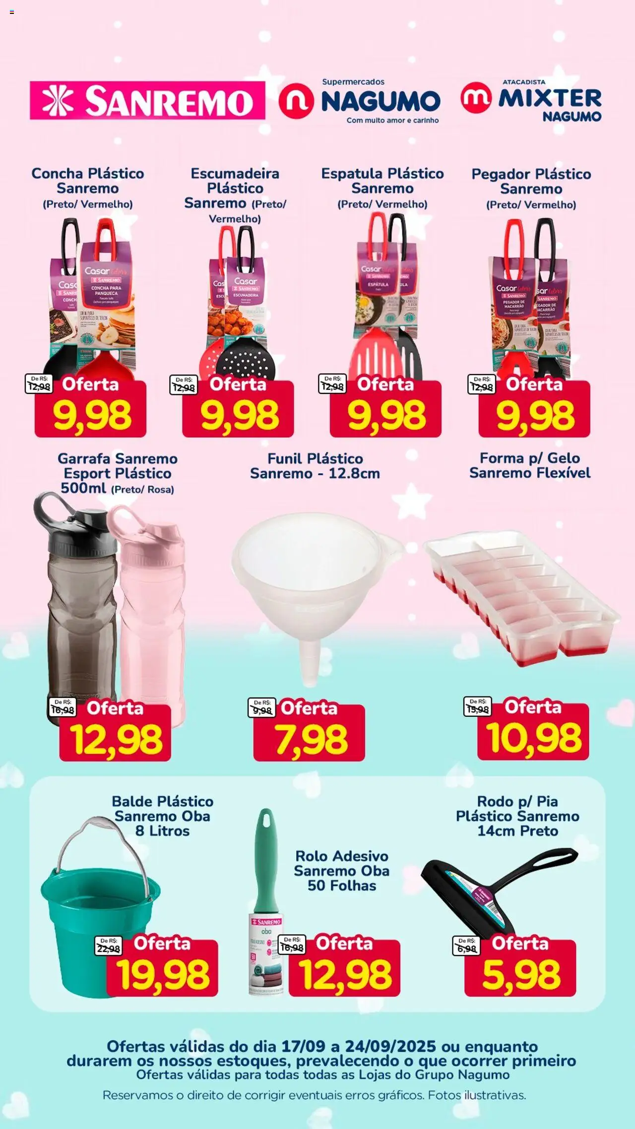 Nagumo Folheto - válido de 17.09.2025 | Página: 1 | Produtos: Rolo, Escumadeira, Macarrão, Pia