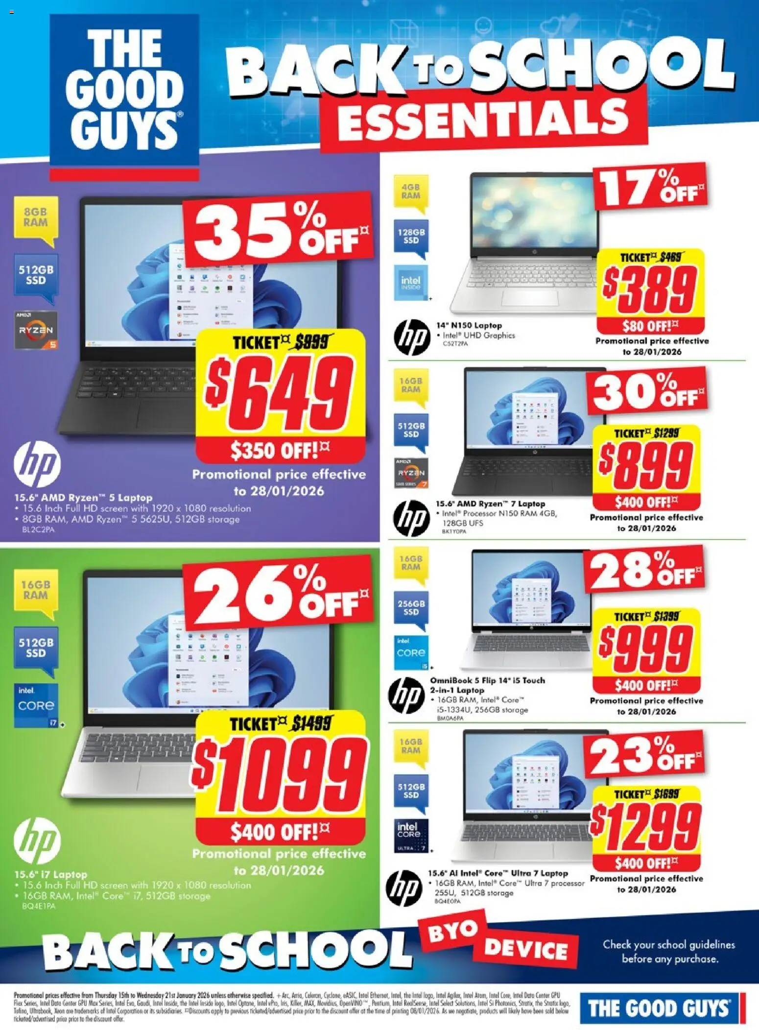 The Good Guys catalogue - valid from 14.01.2026 | Page: 4 | Products: Device, Laptop, Screen