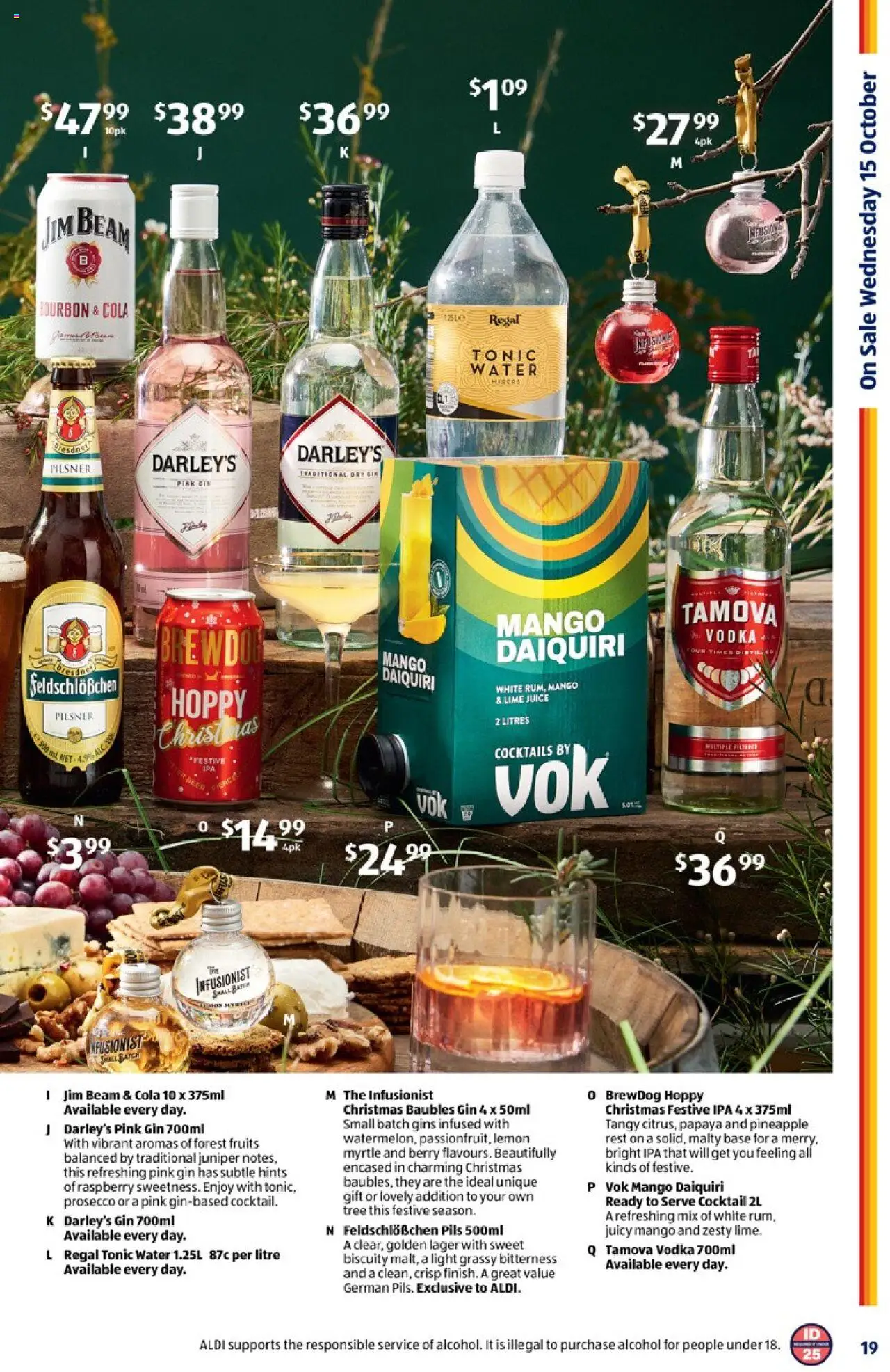 Aldi catalogue - valid from 15.10.2025 | Page: 19 | Products: Gin, Lemon, Lime, Raspberry