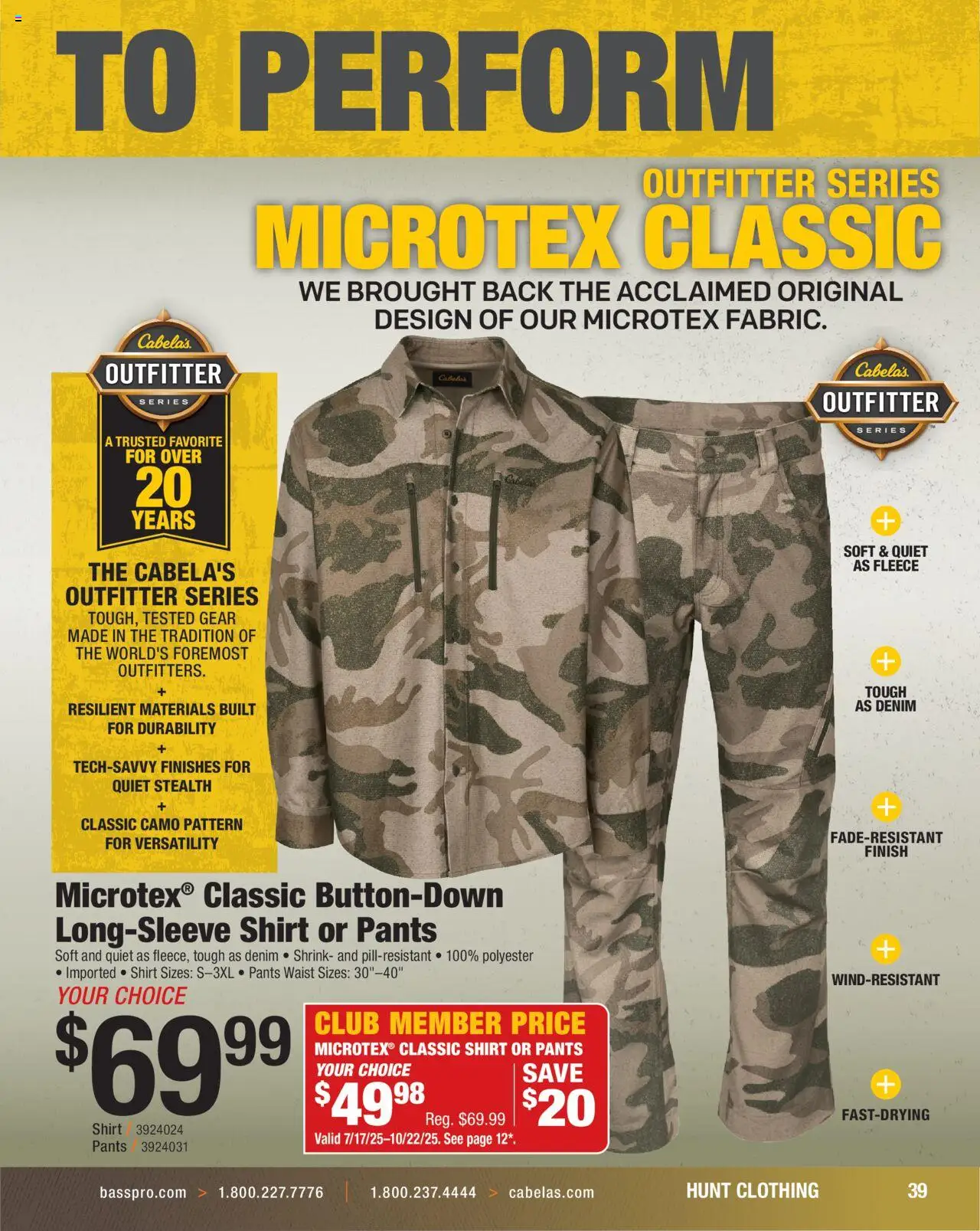 Cabela's Hunting Master 25 - valid from 11.08.2025 | Page: 39 | Products: Shirt, Pants