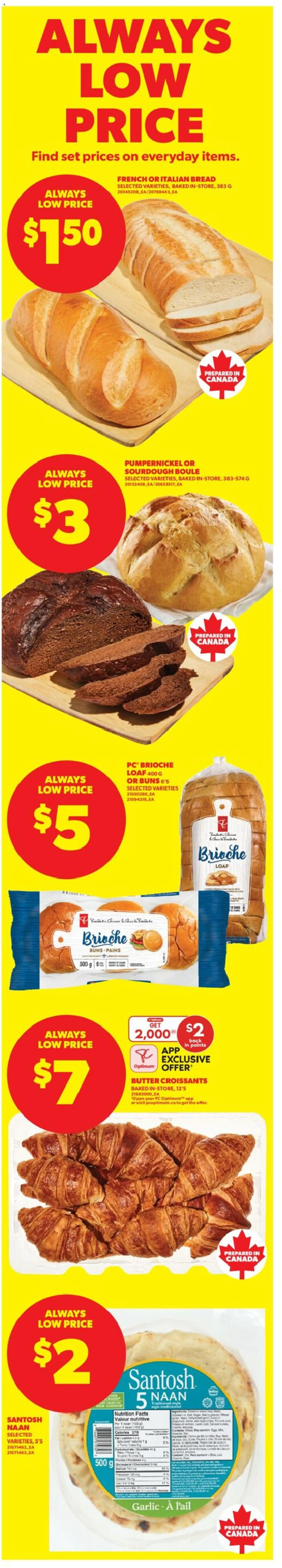 Real Canadian Superstore flyer valid from 26.02.2026 | Page: 2 | Products: PC, Powder, Butter, Bread