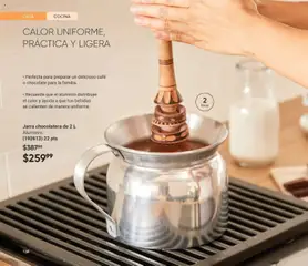 Vista previa de Jarra chocolatera de 2 L, Aluminium chocolate pot with a capacity of 2 liters., nuevo folleto de la tienda, válido en México a partir del 20.12.2025 | Página: 140 | Productos: Café, Chocolate, Cocina, Jarra