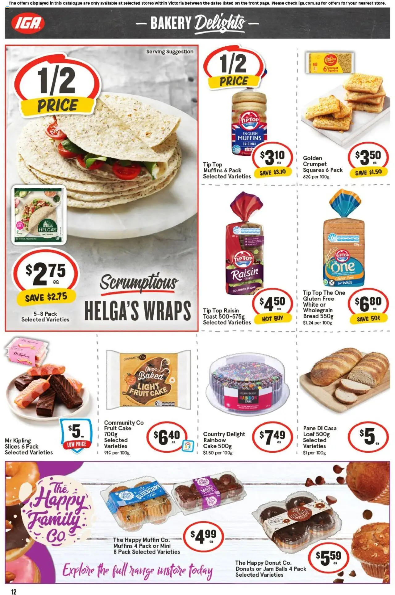 IGA catalogue - valid from 17.09.2025 | Page: 15 | Products: Donuts, Bread, Chocolate, Sugar