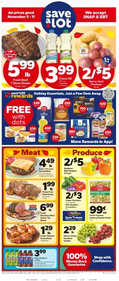 Preview of Save a Lot weekly ads valid from 05.11.2025 | Page: 1