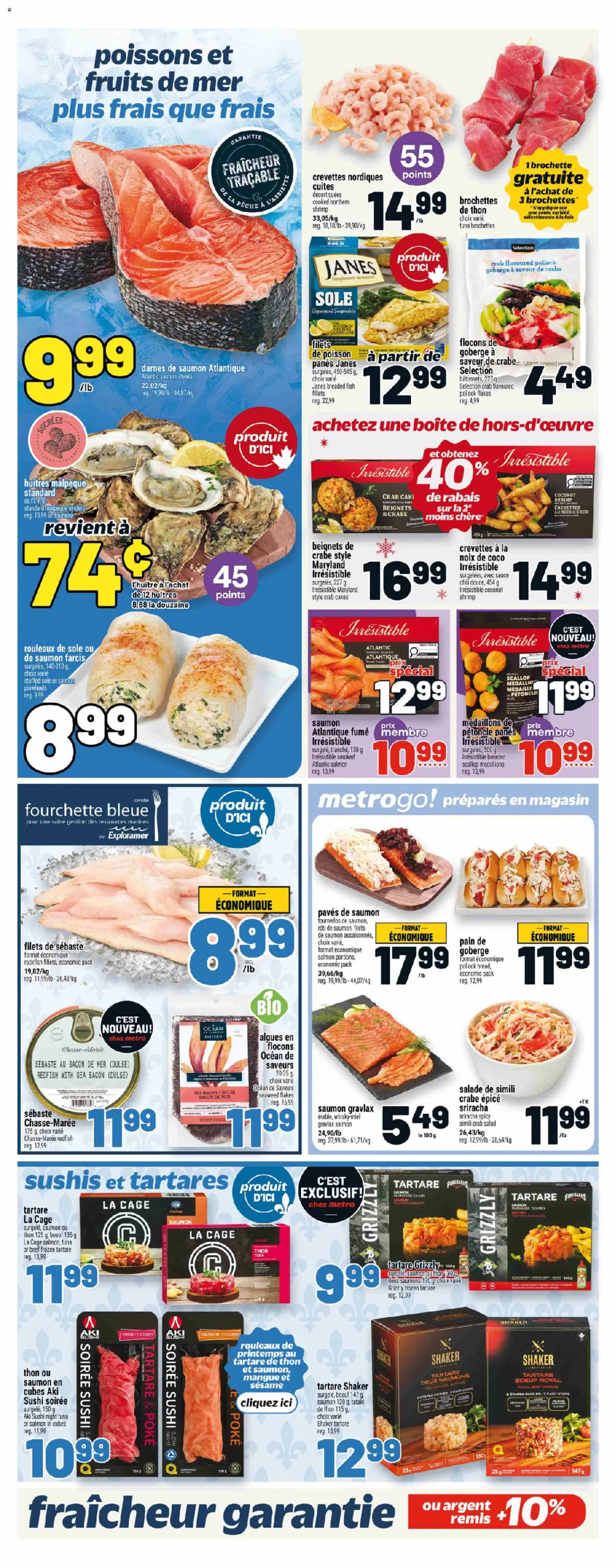 Metro flyer valid from 06.11.2025 | Page: 10 | Products: Fish, Beef, Flakes, Salad