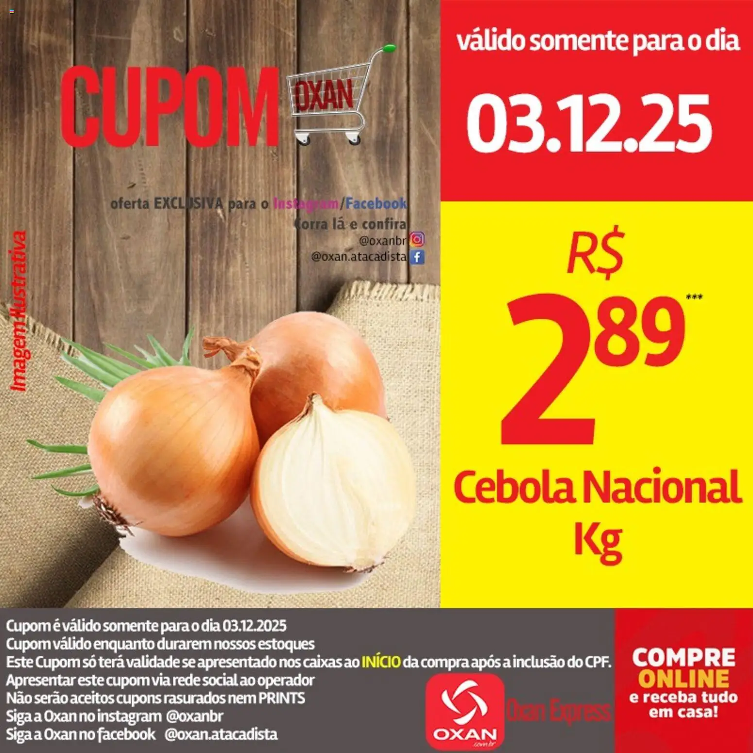 Oxan Atacadista Folheto - válido de 03.12.2025 | Página: 20 | Produtos: Cebola