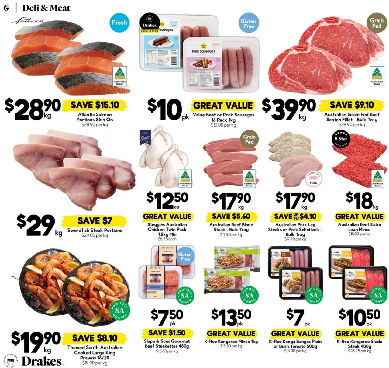 Drakes catalogue - valid from 10.09.2025 | Page: 6 | Products: Chicken, Prawns, Steak, Scotch