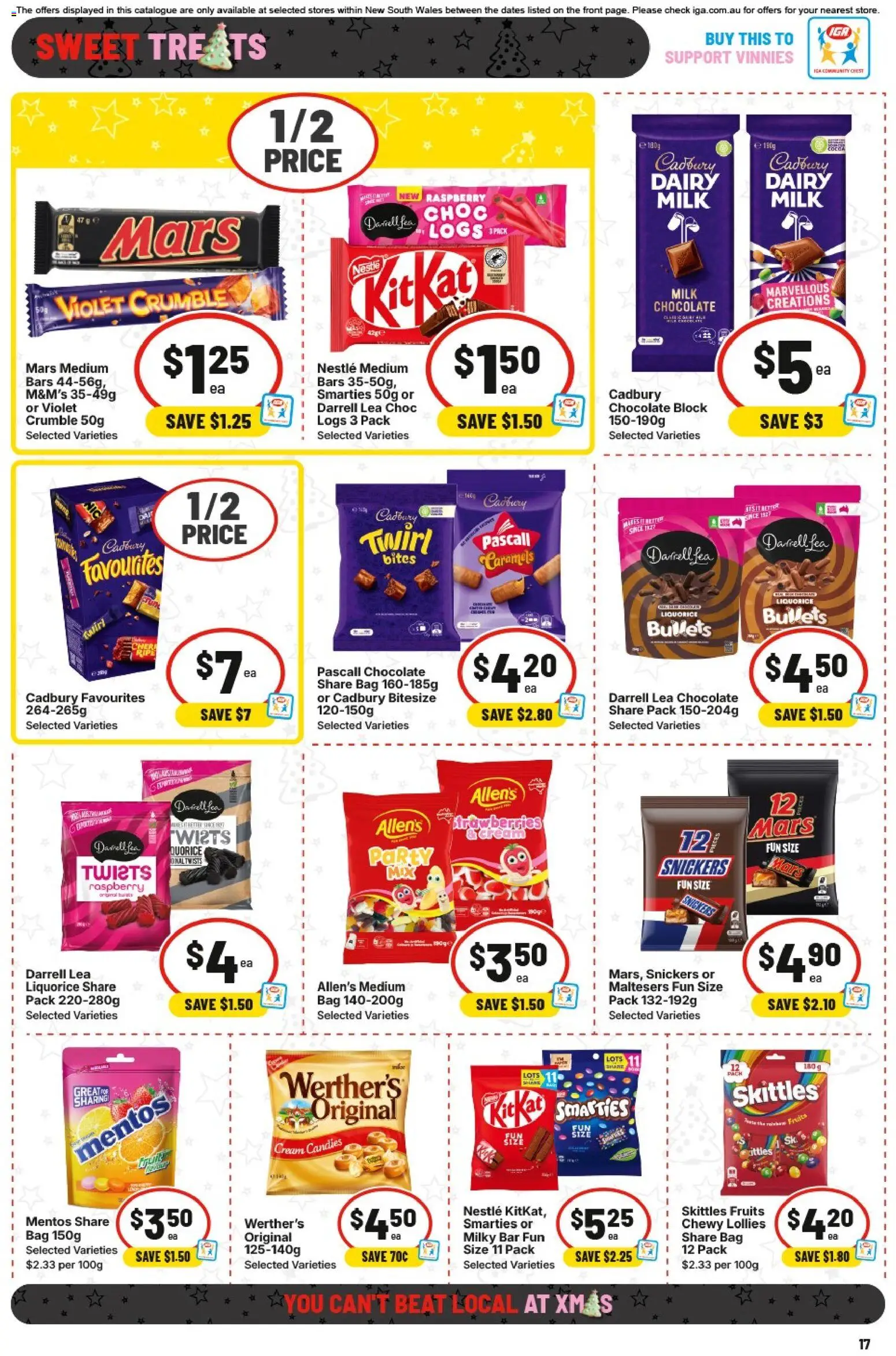 IGA catalogue - valid from 10.12.2025 | Page: 21 | Products: Milk, Chocolate, Lollies, Bag