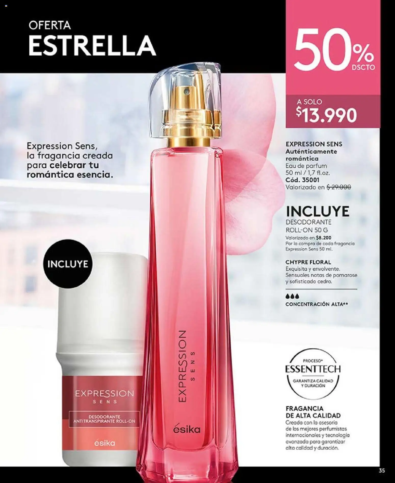 Catálogo Ésika Campaña 1 │ válido desde el 01.01.2026 | Página: 35 | Productos: Fragancia, Desodorante, Antitranspirante