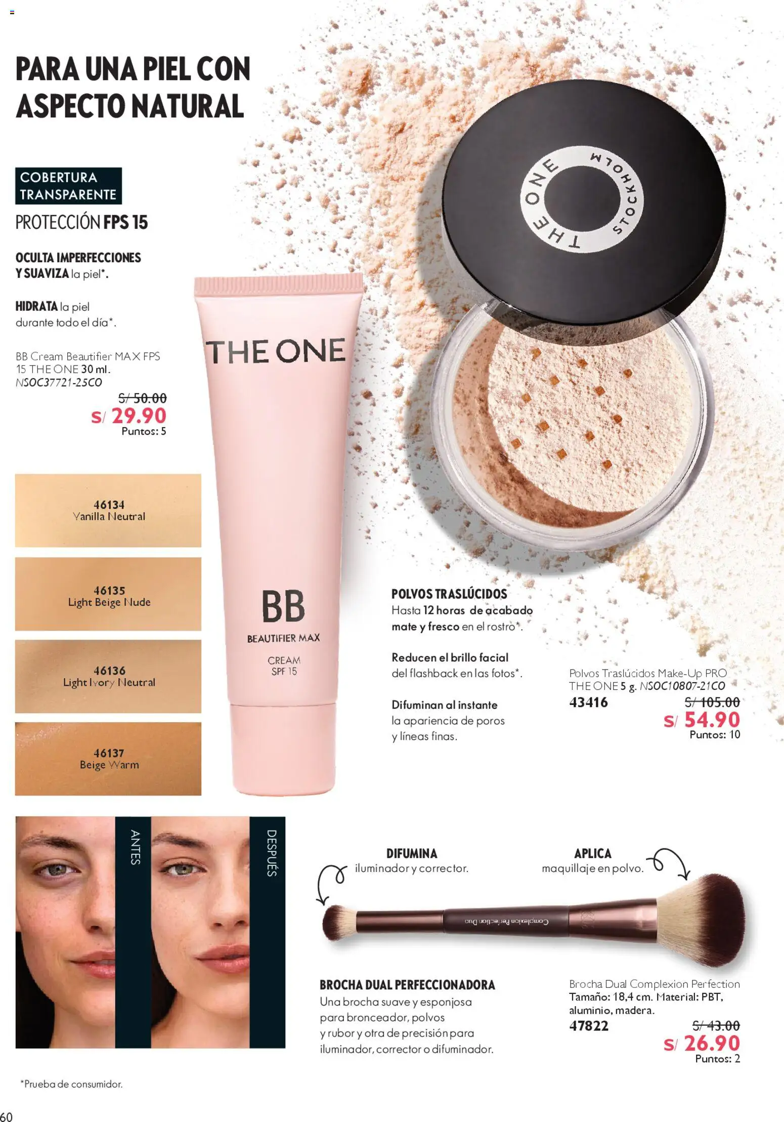 Catálogo Oriflame válido desde 28.03.2026 | Página: 60 | Productos: Brocha, Maquillaje, BB cream, Rubor