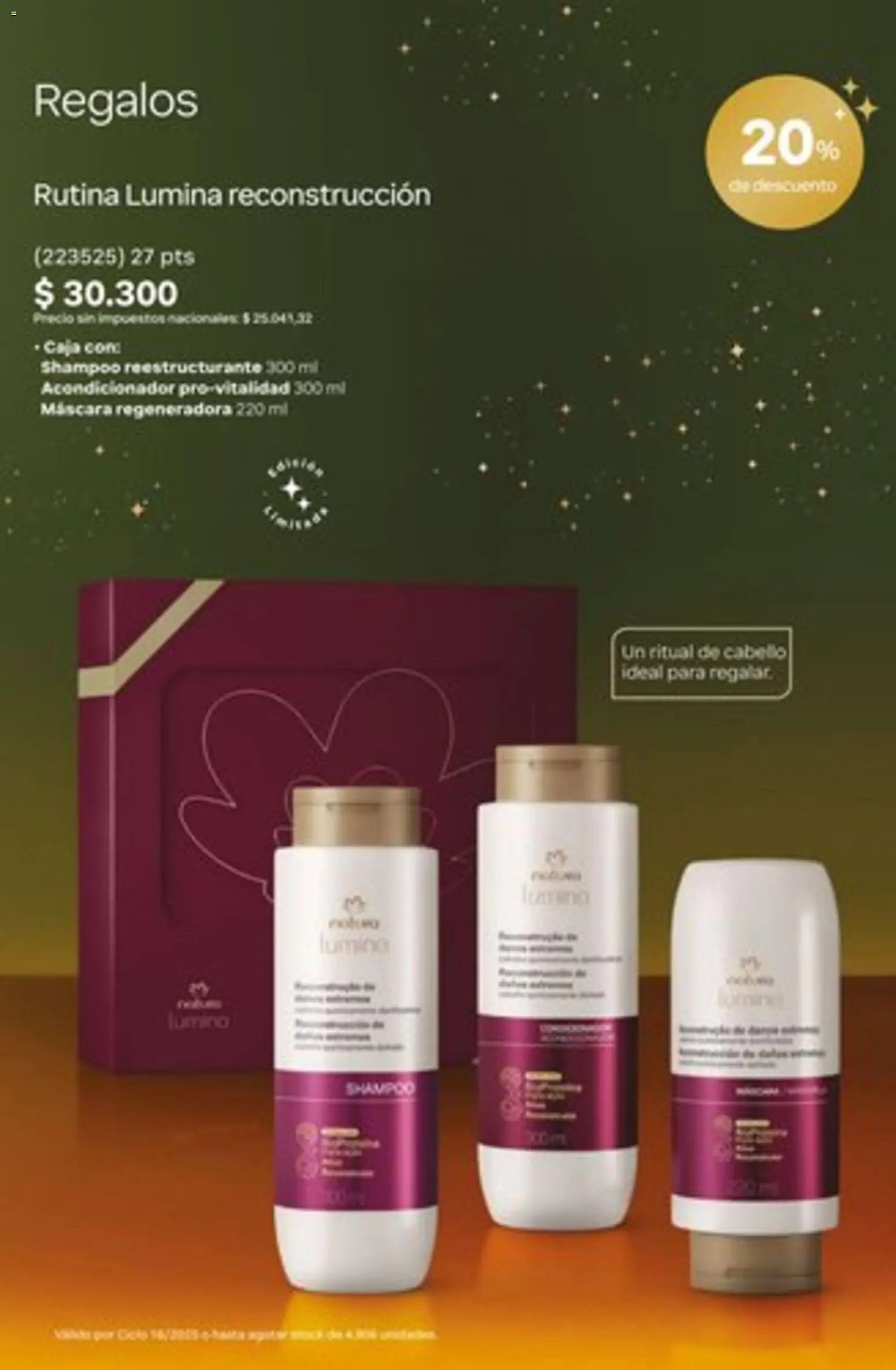 Catálogo Natura Ciclo 16/2025 │ válido desde el 01.11.2025 | Página: 31 | Productos: Caja, Máscara, Shampoo, Acondicionador