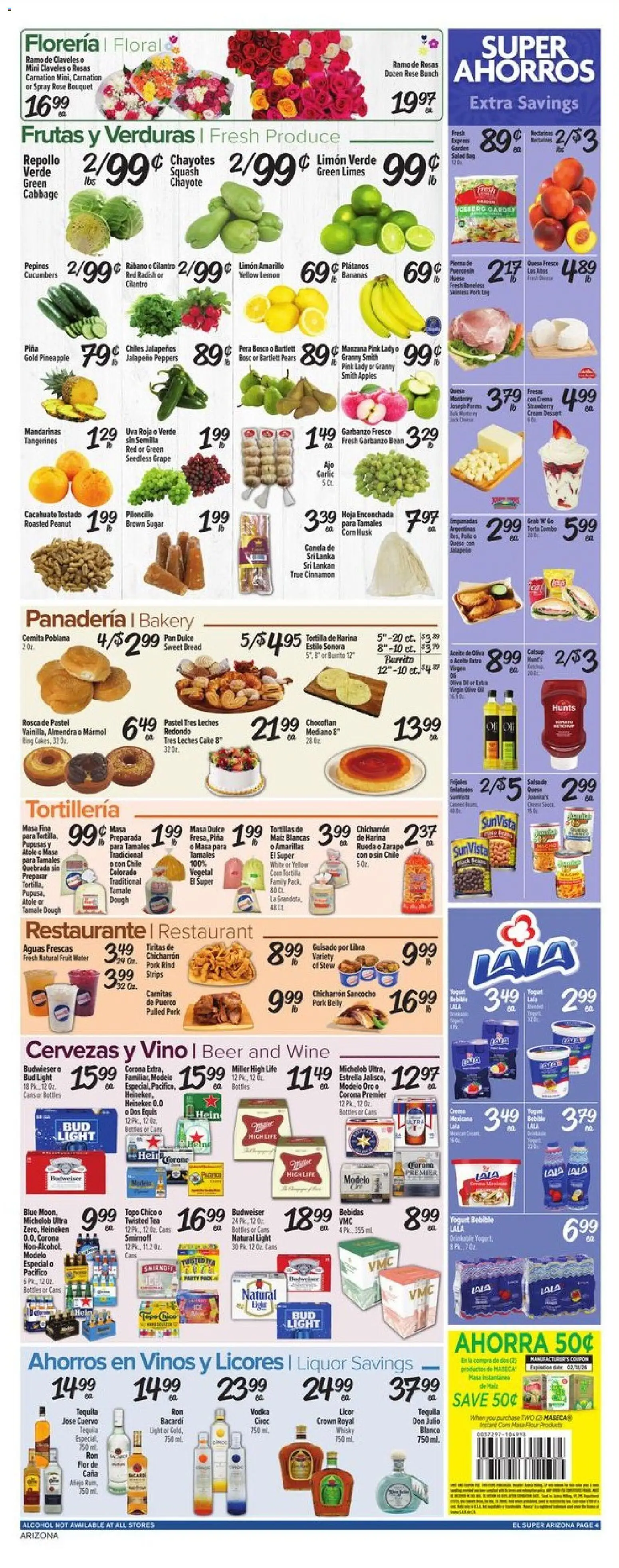 El Super Weekly Ad - AK - valid from 11.02.2026 | Page: 4 | Products: Ring, Tea, Sugar, Cabbage