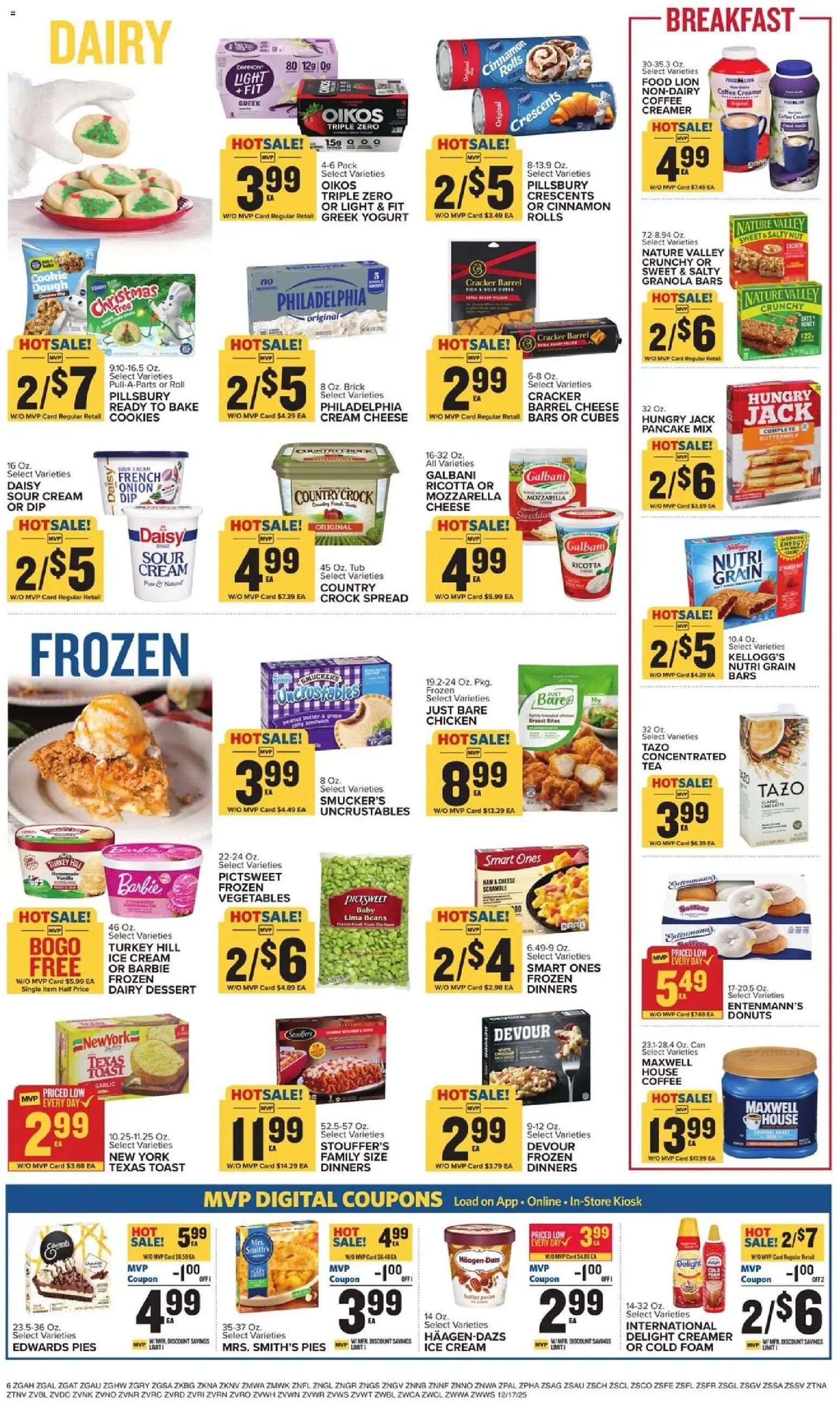 Food Lion Weekly Ad - valid from 17.12.2025 | Page: 11 | Products: Yogurt, Ice cream, Garlic, Onion