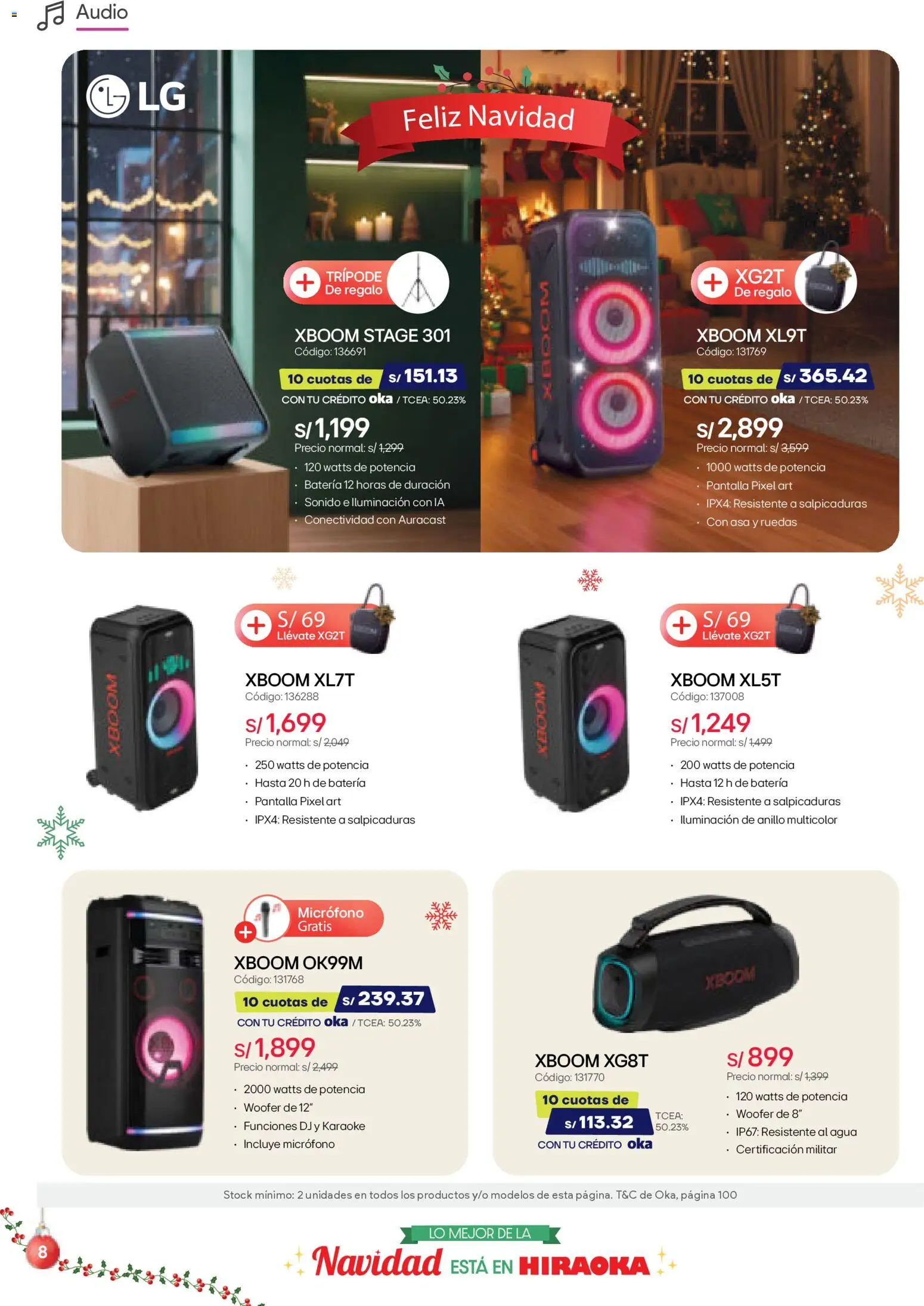 Catálogo Hiraoka válido desde 06.12.2025 | Página: 8 | Productos: Batería, Audio, Micrófono