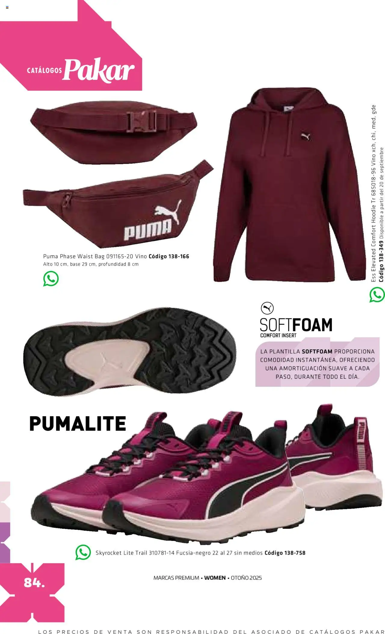 Nuevas ofertas de SC Pakar válidas en toda la República Mexicana desde el 29.08.2025. ¡Encuentra las mejores ofertas en SC Pakar - Catálogo Otoño Women! | Página: 84 | Productos: Vino