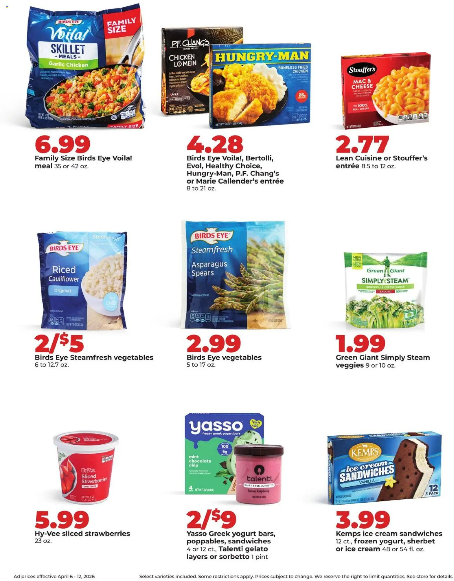 HyVee Weekly Ad - valid from 06.04.2026 | Page: 34 | Products: Broccoli, Cheese, Chocolate, Sauce