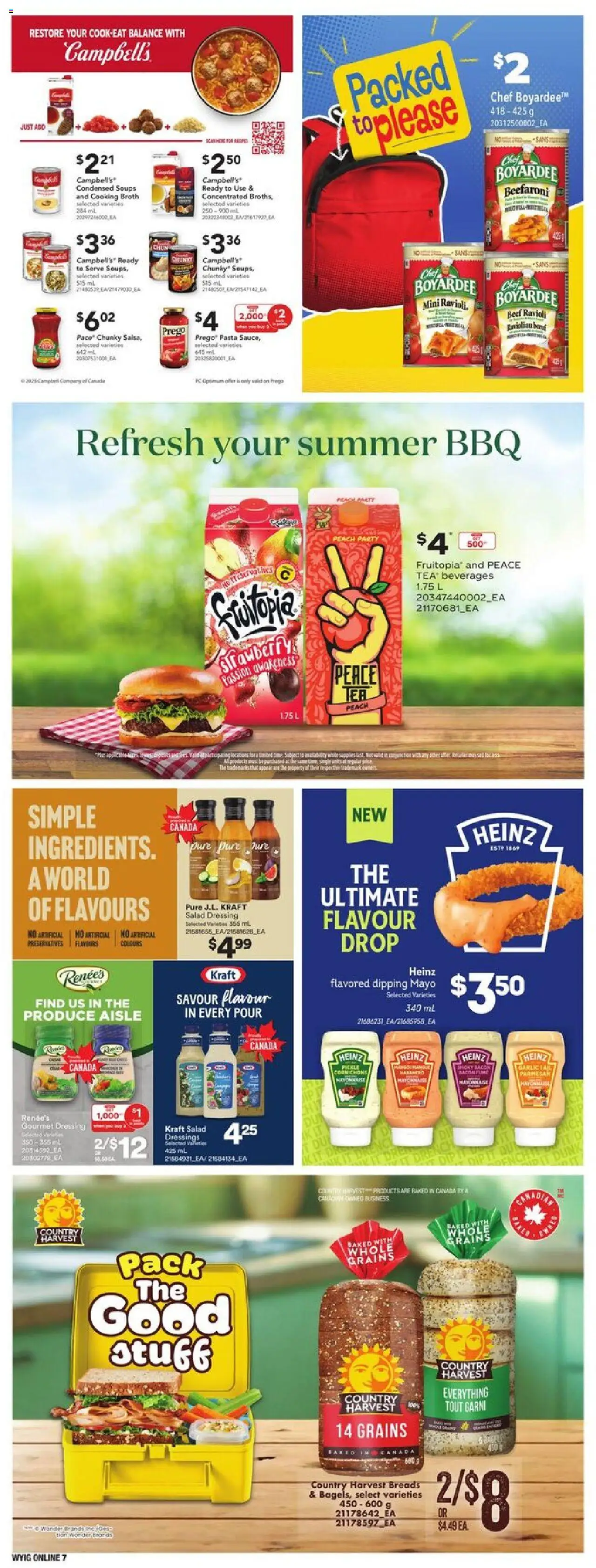 Loblaws flyer valid from 28.08.2025 | Page: 16 | Products: Tea, Beef, Pasta, Salad