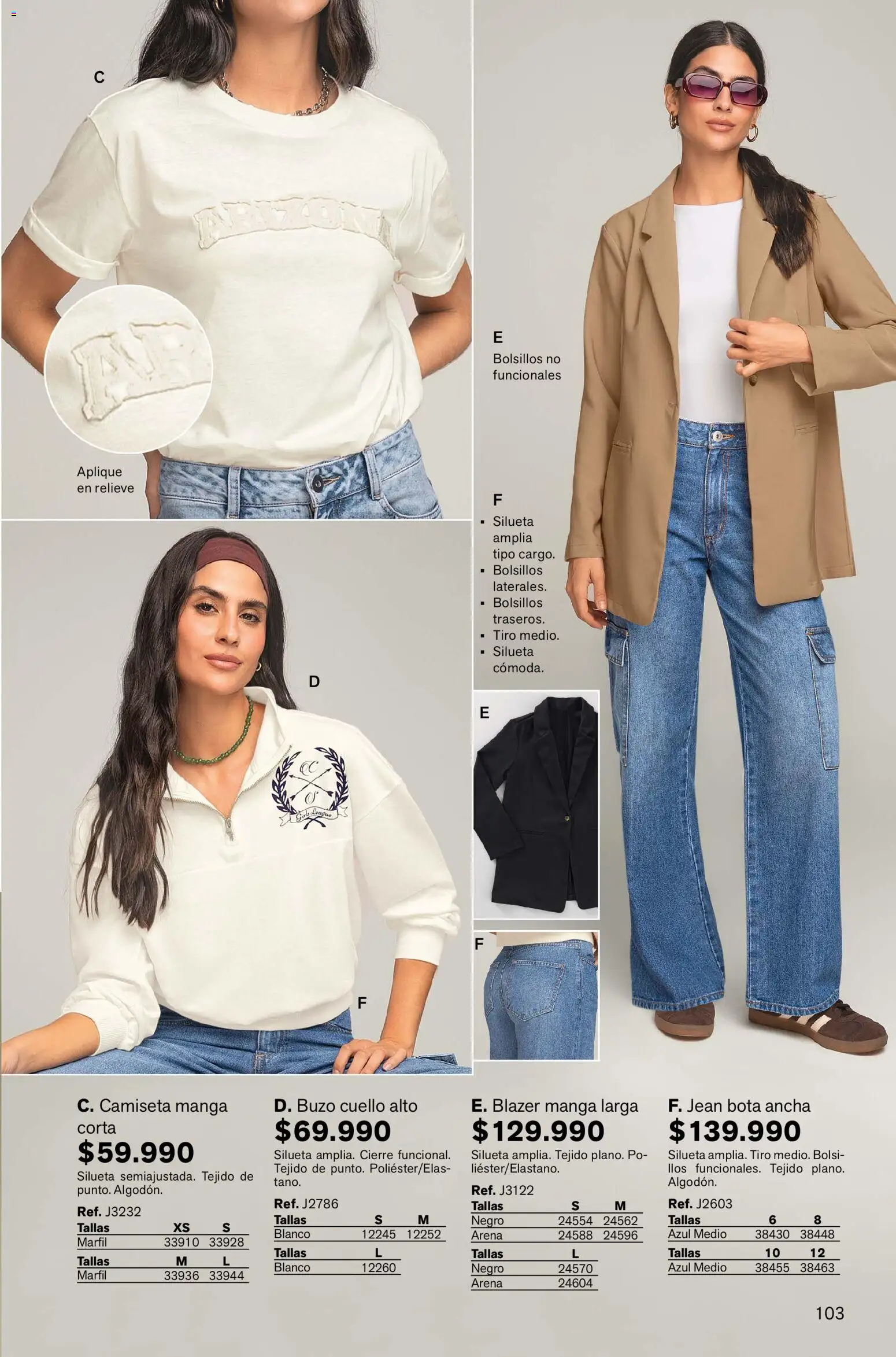 Leonisa revista - valida desde el 13.11.2025 | Página: 103 | Productos: Blazer, Jean, Buzo, Cuello