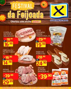 X Supermercados - Ofertas Festival da Feijoada - Pré-Visualização do folheto da loja X Supermercados, válido de 14.10.2025
