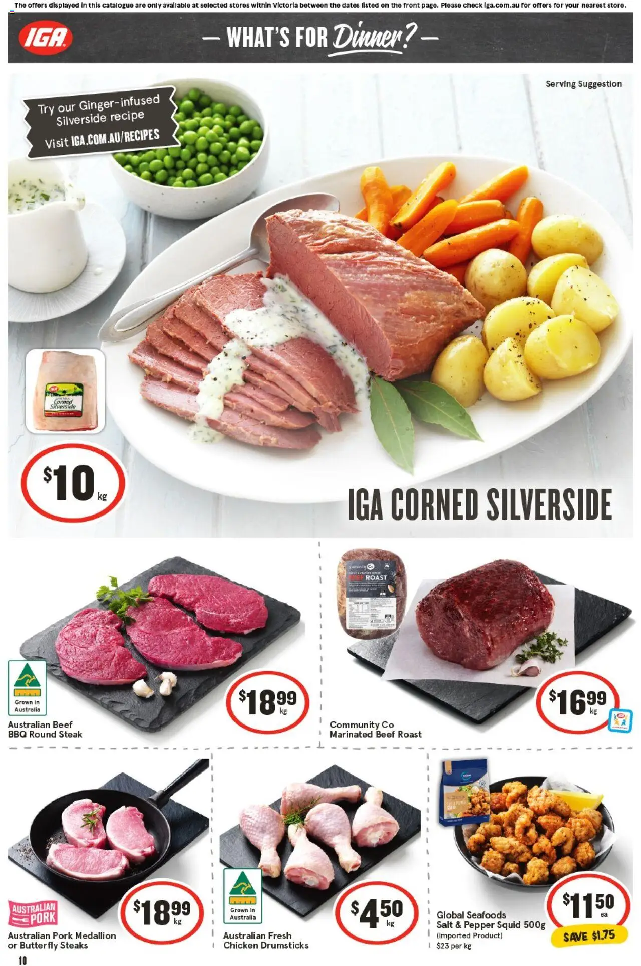 IGA catalogue - valid from 17.09.2025 | Page: 13 | Products: Chicken, Pork, Beef, Steak