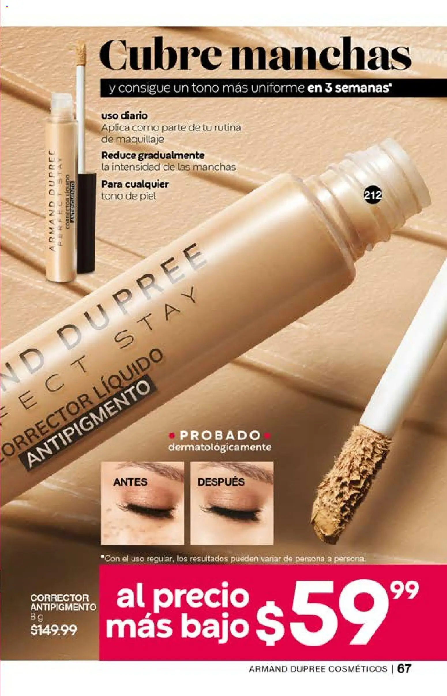 Nuevas ofertas de Fuller válidas en toda la República Mexicana desde el 15.04.2026. ¡Encuentra las mejores ofertas en Fuller campaña 1 2026! | Página: 69 | Productos: Maquillaje, Corrector