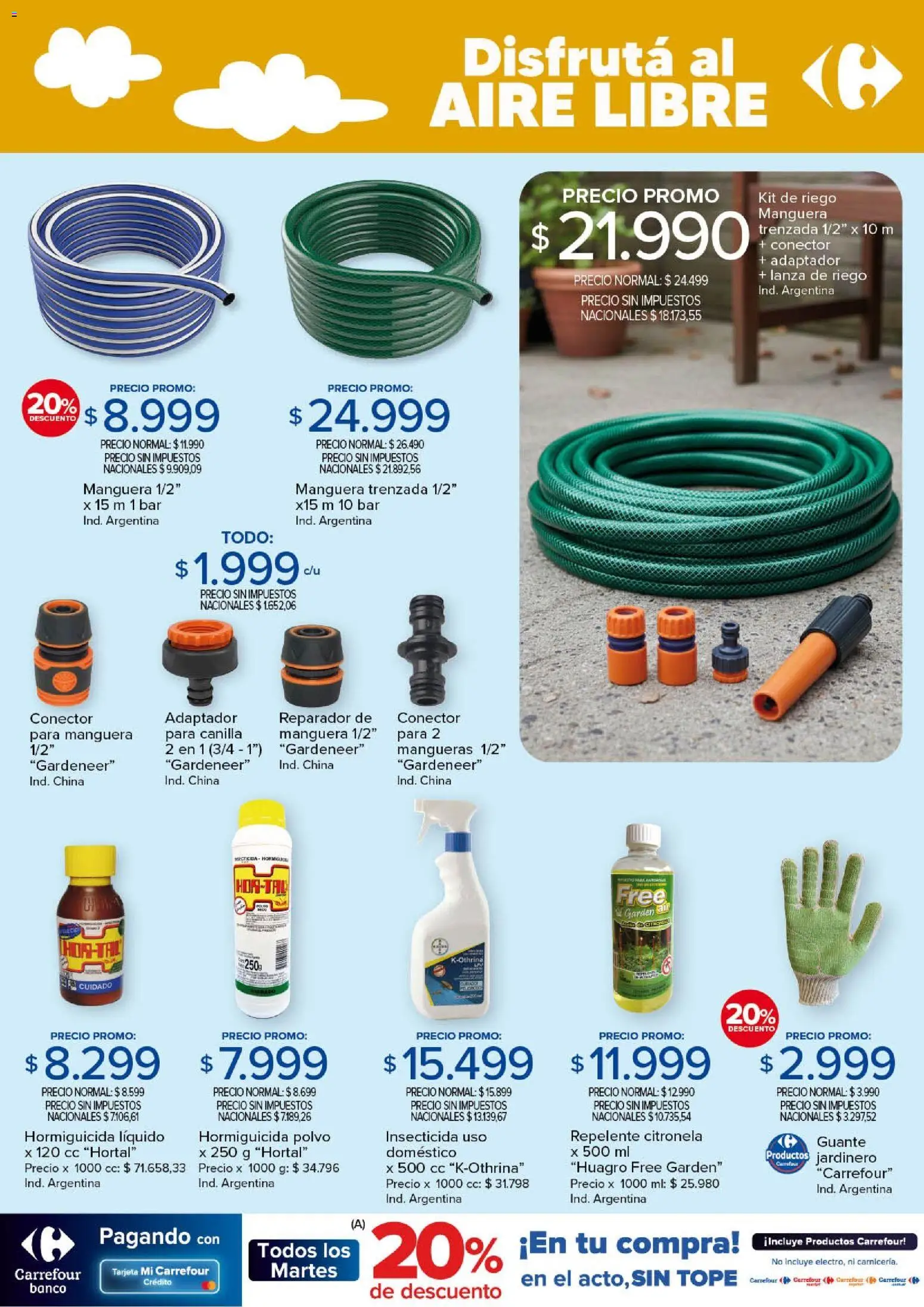 Carrefour ofertas │ válido desde el 23.12.2025 | Página: 17 | Productos: Repelente, Insecticida, Banco, Manguera