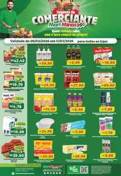 Mart Minas ofertas Segunda do Comerciante - Pré-Visualização do folheto da loja Mart Minas, válido de 09.03.2026