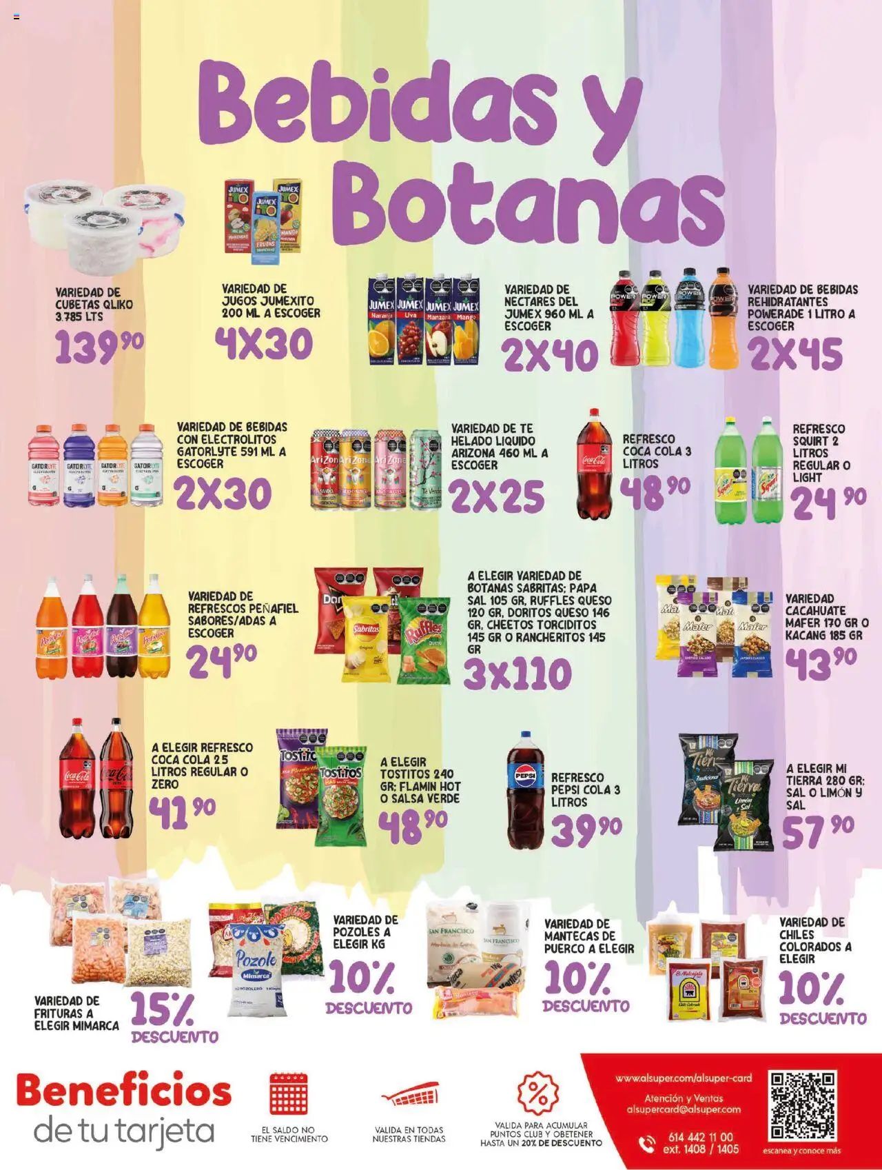 Nuevas ofertas de Alsuper válidas en toda la República Mexicana desde el 09.09.2025. ¡Encuentra las mejores ofertas en Alsuper - Folleto - Chihuahua Estado! | Página: 7 | Productos: Refresco, Sal, Cacahuate, Helado