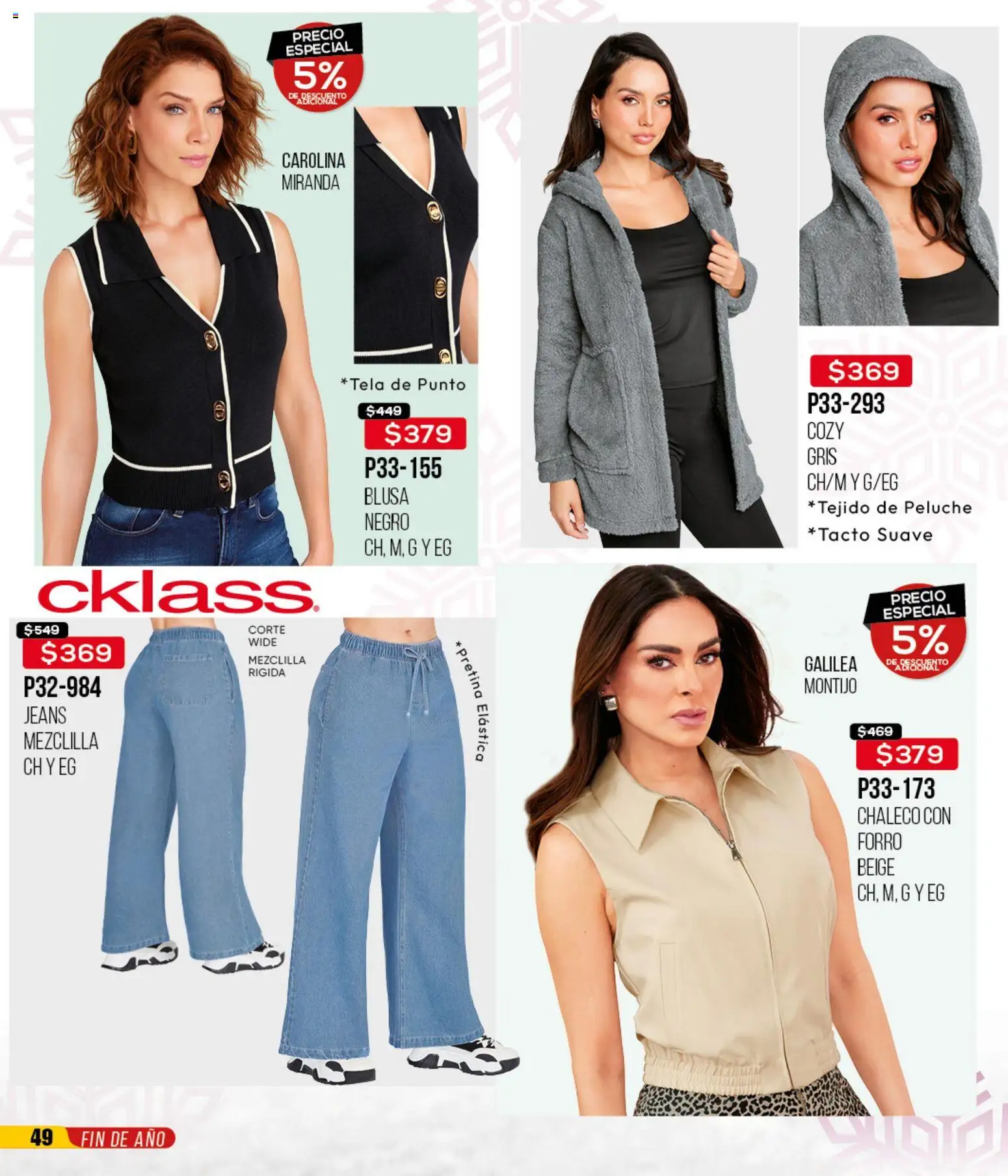 Nuevas ofertas de Cklass válidas en toda la República Mexicana desde el 02.01.2026. ¡Encuentra las mejores ofertas en Cklass catálogo Rebajas Inicio de Año Calzado! | Página: 351 | Productos: Blusa, Chaleco