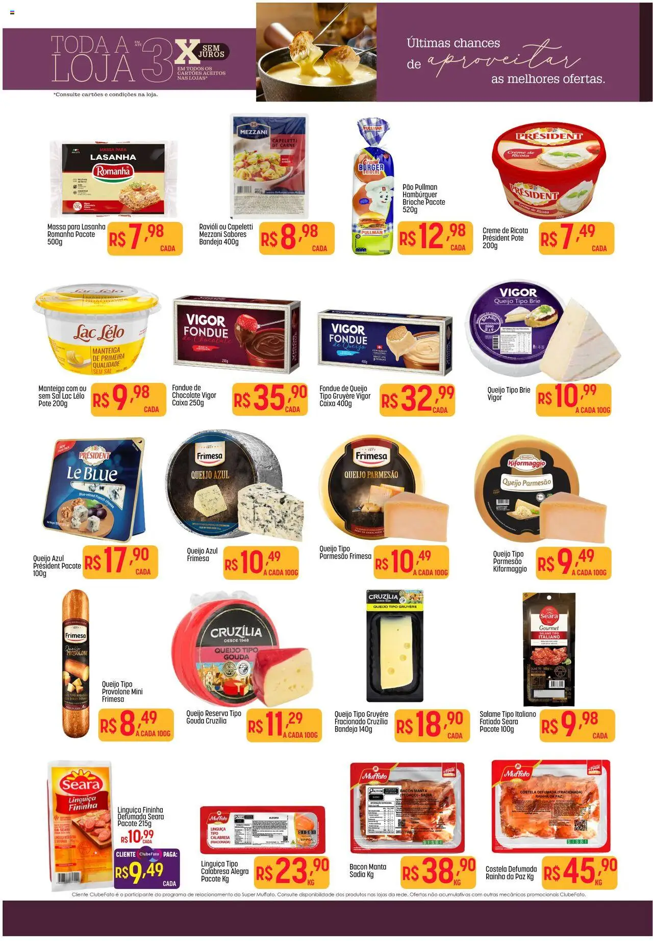 Super Muffato Folheto - válido de 18.07.2025 | Página: 2 | Produtos: Pão, Carne, Brie, Gouda