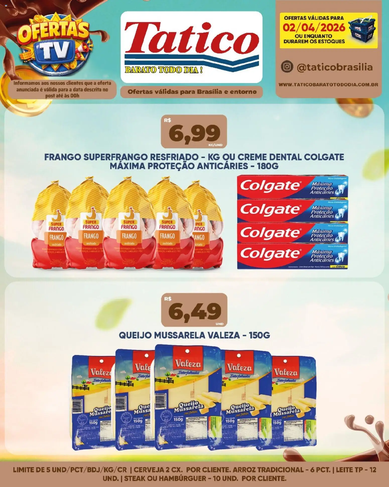 Tatico Folheto - válido de 03.04.2026 | Página: 25 | Produtos: Cerveja, Arroz, Creme, Frango