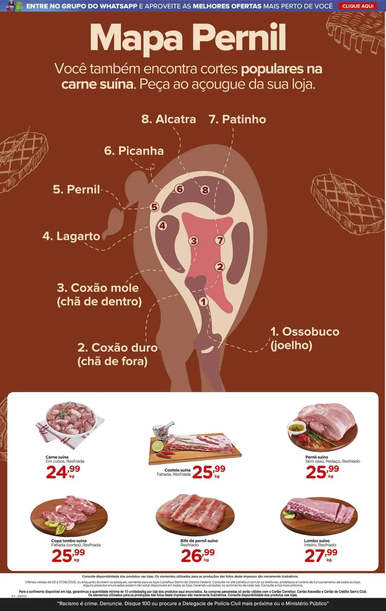 Carrefour Bairro Folheto - válido de 03.06.2025 | Página: 2 | Produtos: Picanha, Lombo, Pernil, Copa