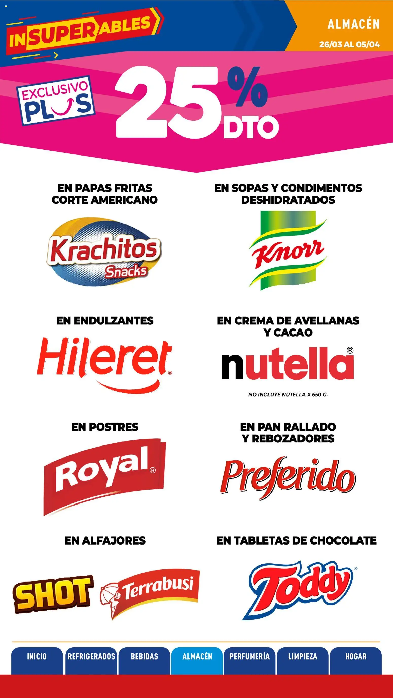 La Anonima - catalogos-masivos - insuperables-13-26-litoral │ válido desde el 26.03.2026 | Página: 21 | Productos: Chocolate, Cacao, Papas fritas, Crema