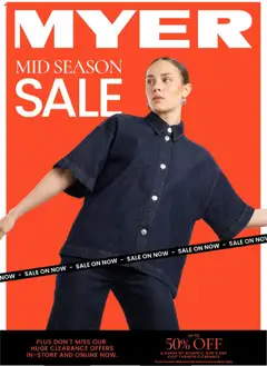 Preview of Myer Catalogue  - valid from 10.09.2025