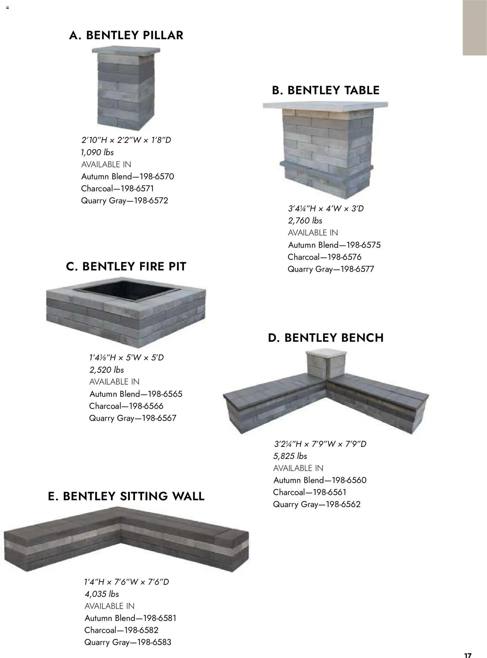 Menards Outdoor Catalog - valid from 02.04.2026 | Page: 17 | Products: Table