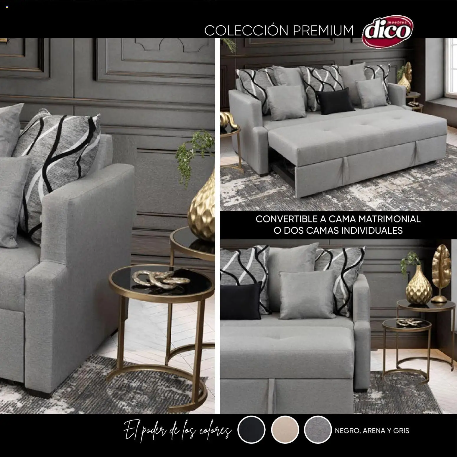 Nuevas ofertas de Muebles Dico válidas en toda la República Mexicana desde el 22.10.2025. ¡Encuentra las mejores ofertas en Muebles Dico catálogo Colección Premium! | Página: 33 | Productos: Cama