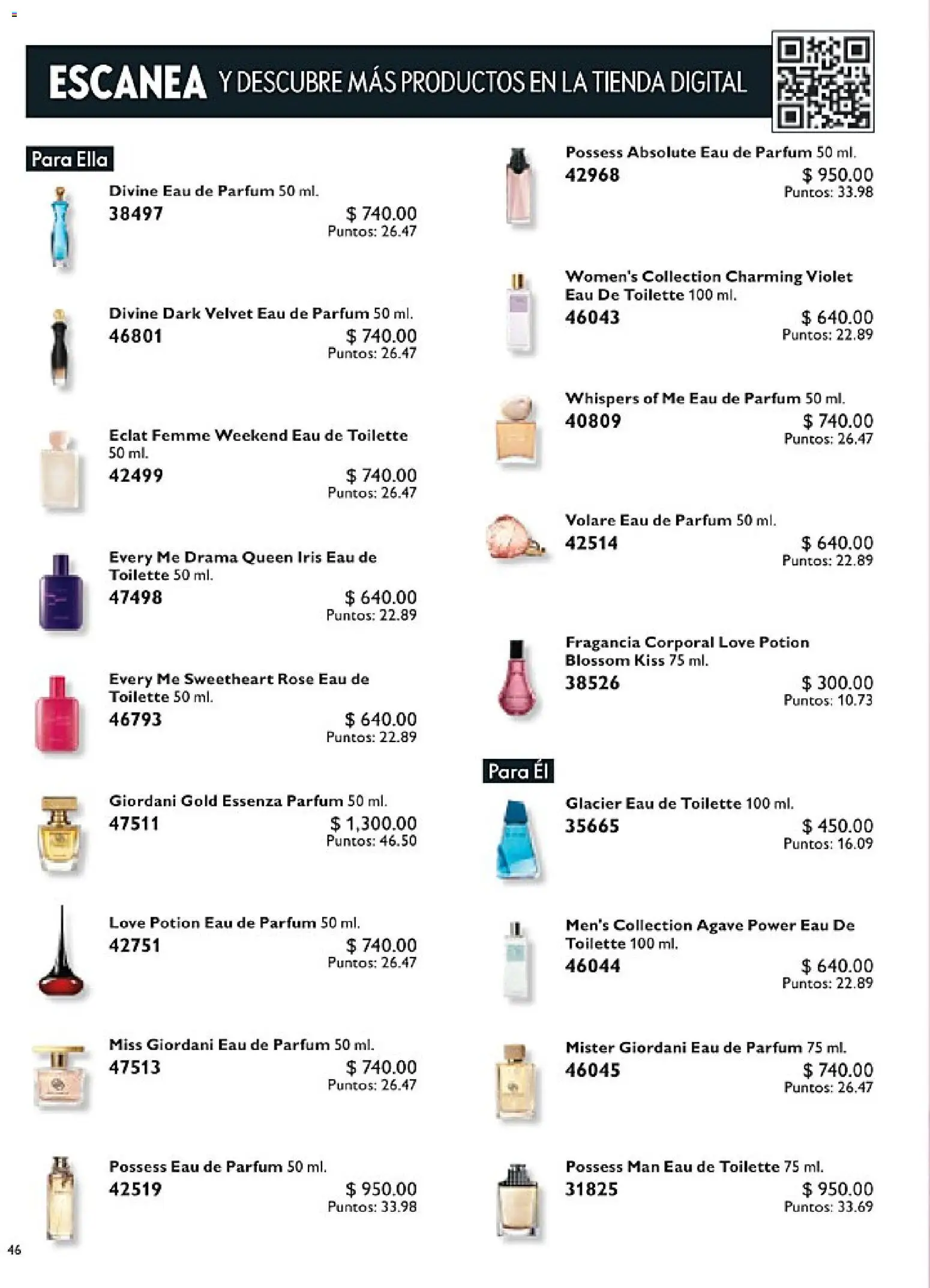 Nuevas ofertas de Oriflame válidas en toda la República Mexicana desde el 24.01.2026. ¡Encuentra las mejores ofertas en Oriflame campaña 2 2026! | Página: 46 | Productos: Fragancia, Eau de toilette