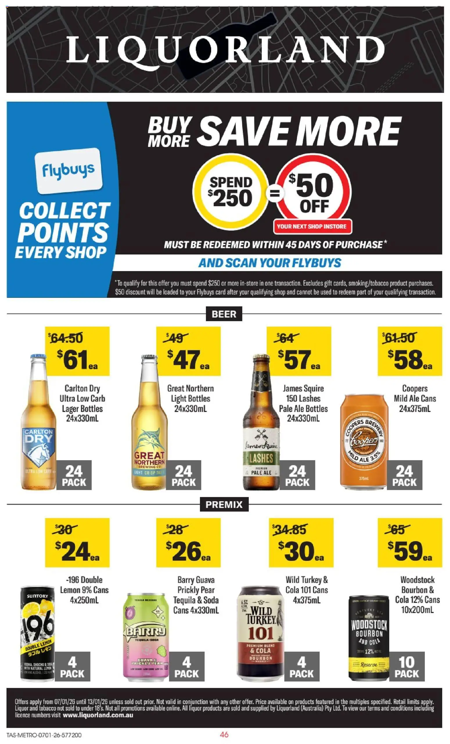 Liquorland catalogue - valid from 07.01.2026 | Page: 1 | Products: Light, Lemon, Turkey, Pear