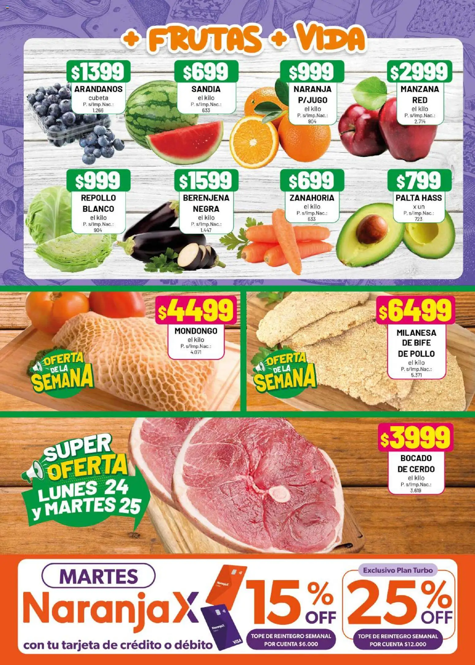Almacor catálogo │ válido desde el 20.11.2025 | Página: 3 | Productos: Berenjena, Arándanos, Cerdo, Zanahoria