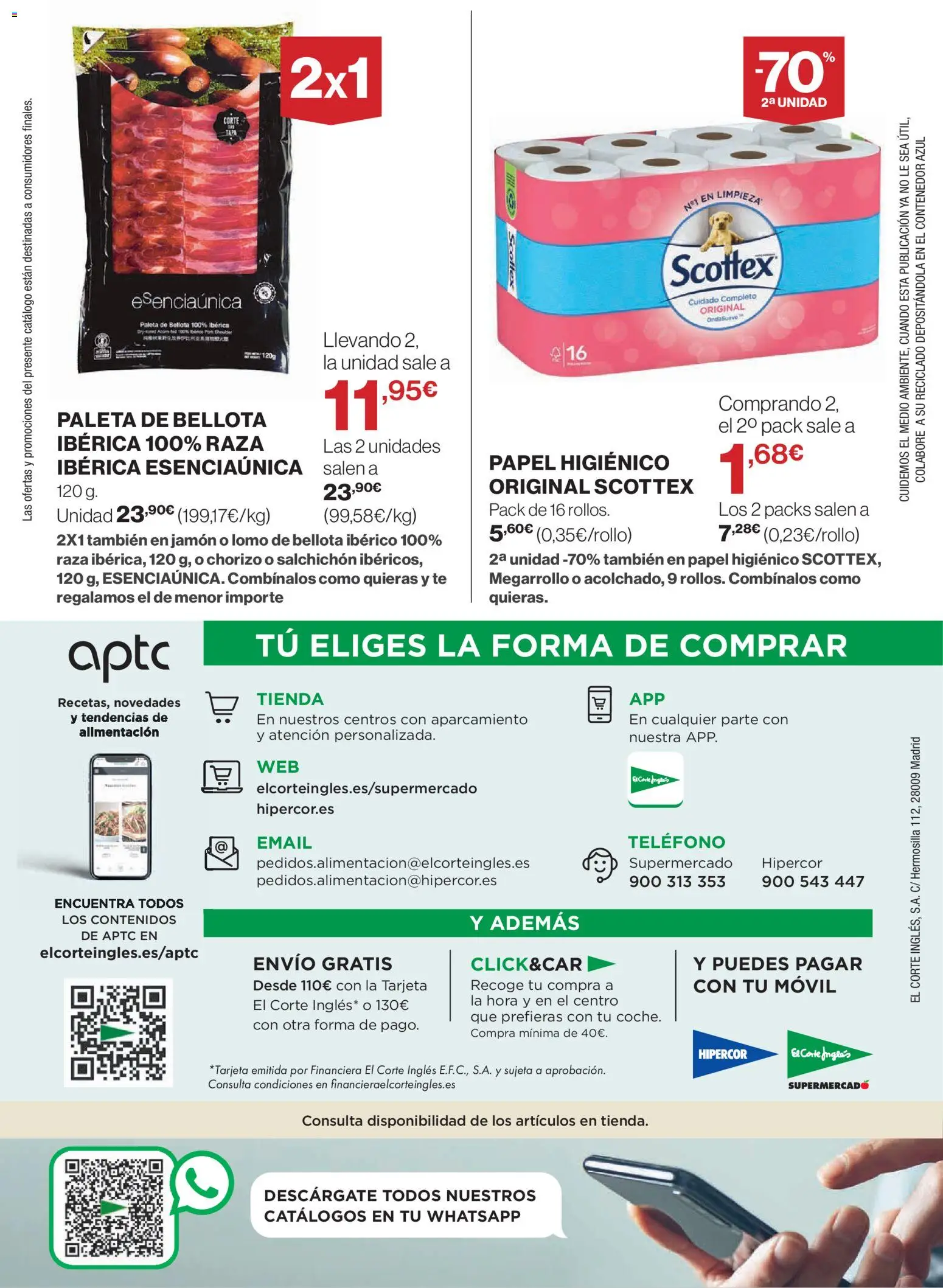 Nuevas ofertas de El Corte Inglés válidas en toda la República Mexicana desde el 23.10.2025. ¡Encuentra las mejores ofertas en El Corte - Catálogo Que necesitas hoy! | Página: 45 | Productos: Chorizo, Movil, Té, Teléfono