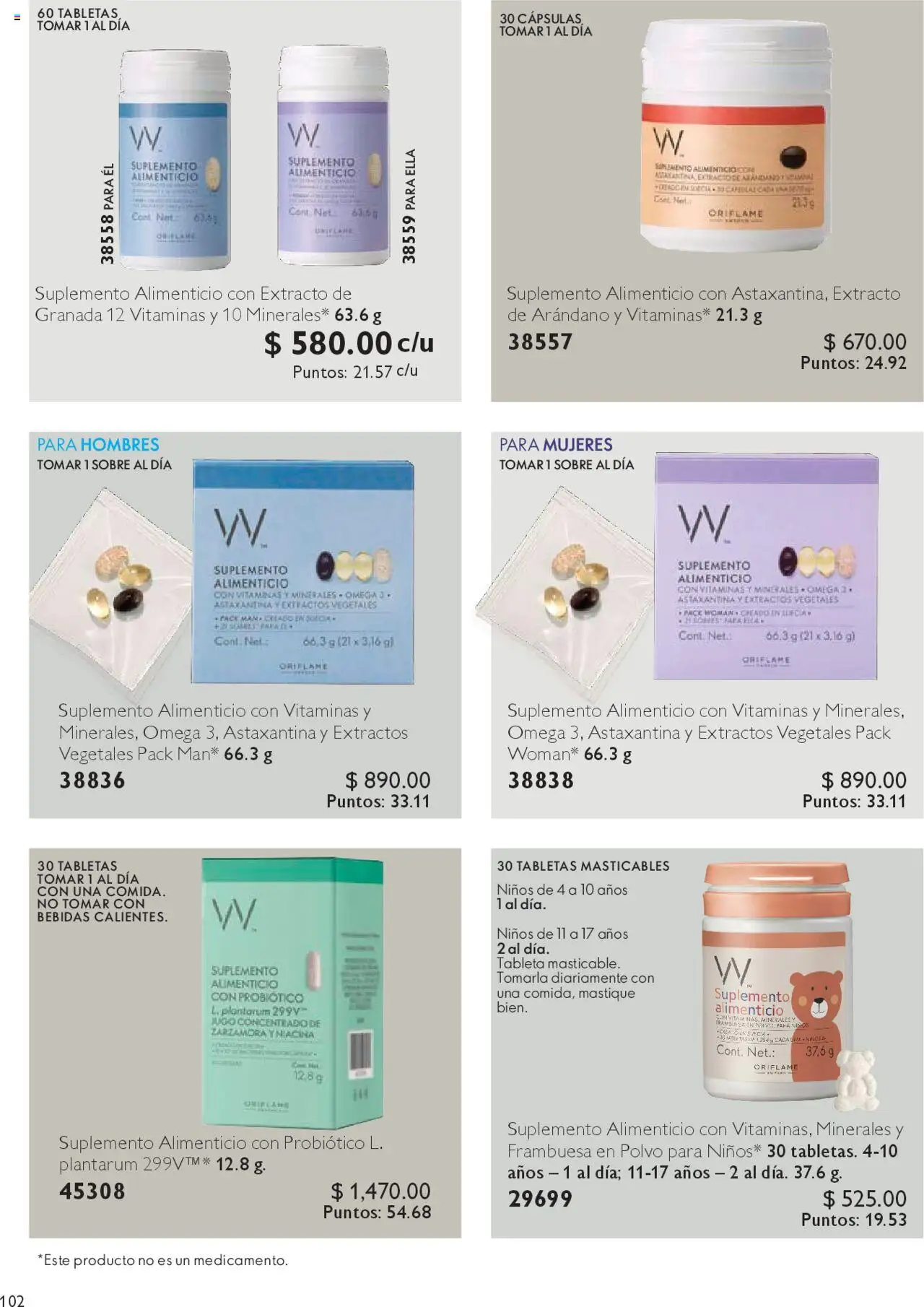 Nuevas ofertas de Oriflame válidas en toda la República Mexicana desde el 04.10.2025. ¡Encuentra las mejores ofertas en Oriflame - Campaña 14 2025! | Página: 102 | Productos: Jugo, Vitaminas, Polvo, Tableta