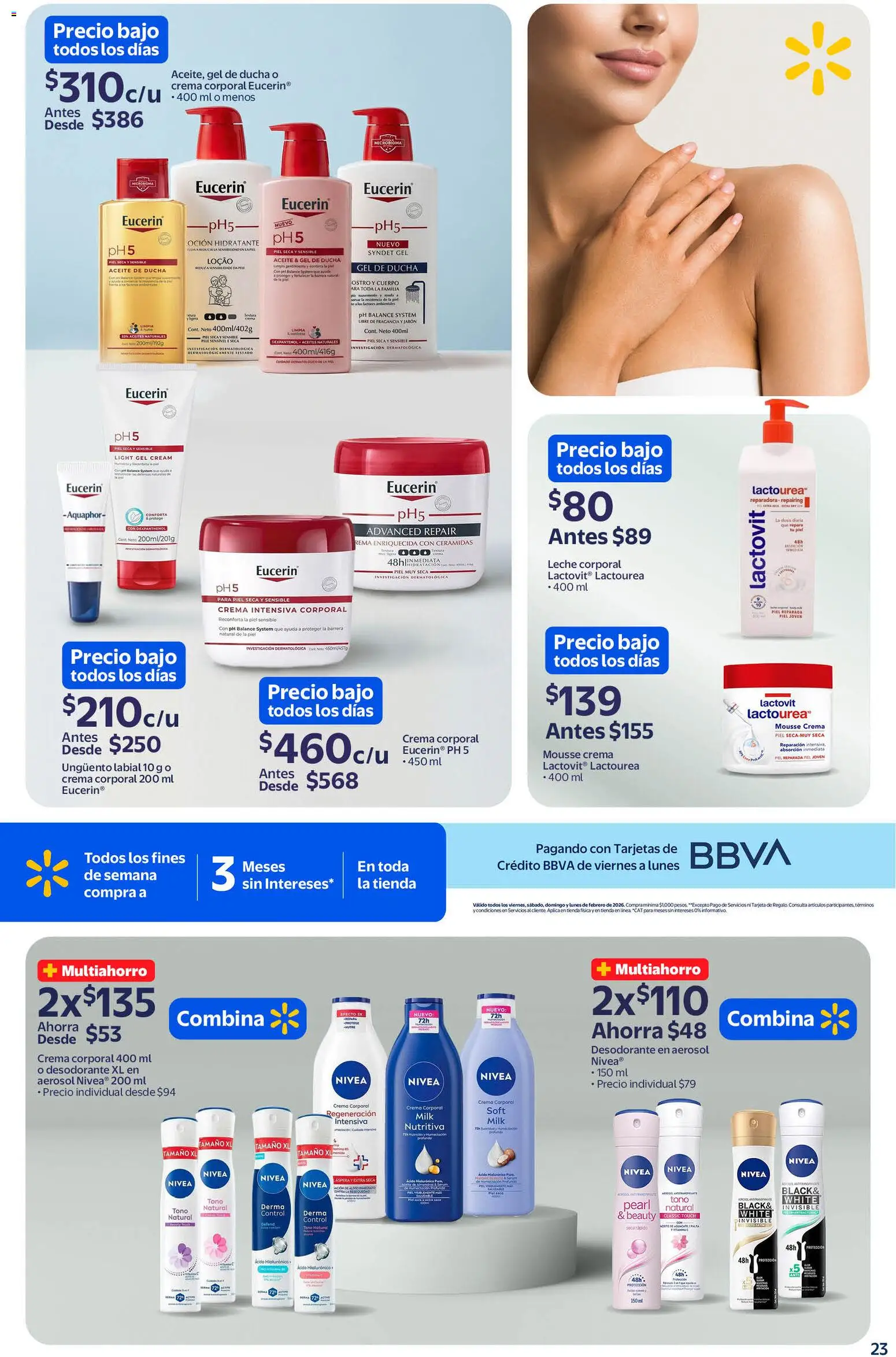 Nuevas ofertas de Walmart válidas en toda la República Mexicana desde el 11.02.2026. ¡Encuentra las mejores ofertas en Walmart folleto! | Página: 23 | Productos: Huevo, Mousse, Fragancia, Crema corporal