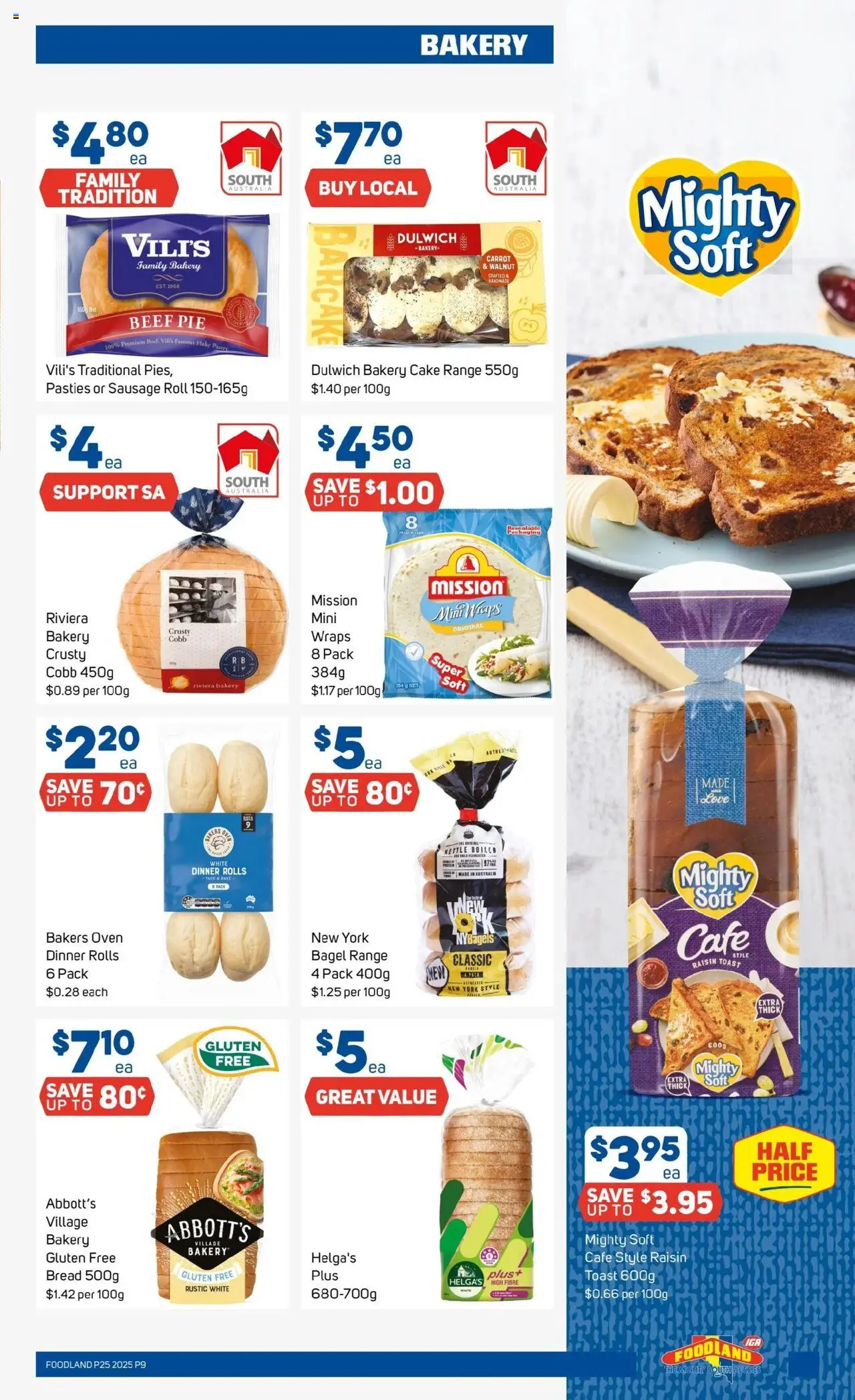 Foodland catalogue - valid from 18.06.2025 | Page: 9 | Products: Handmade, Bread, Oven, Bakery
