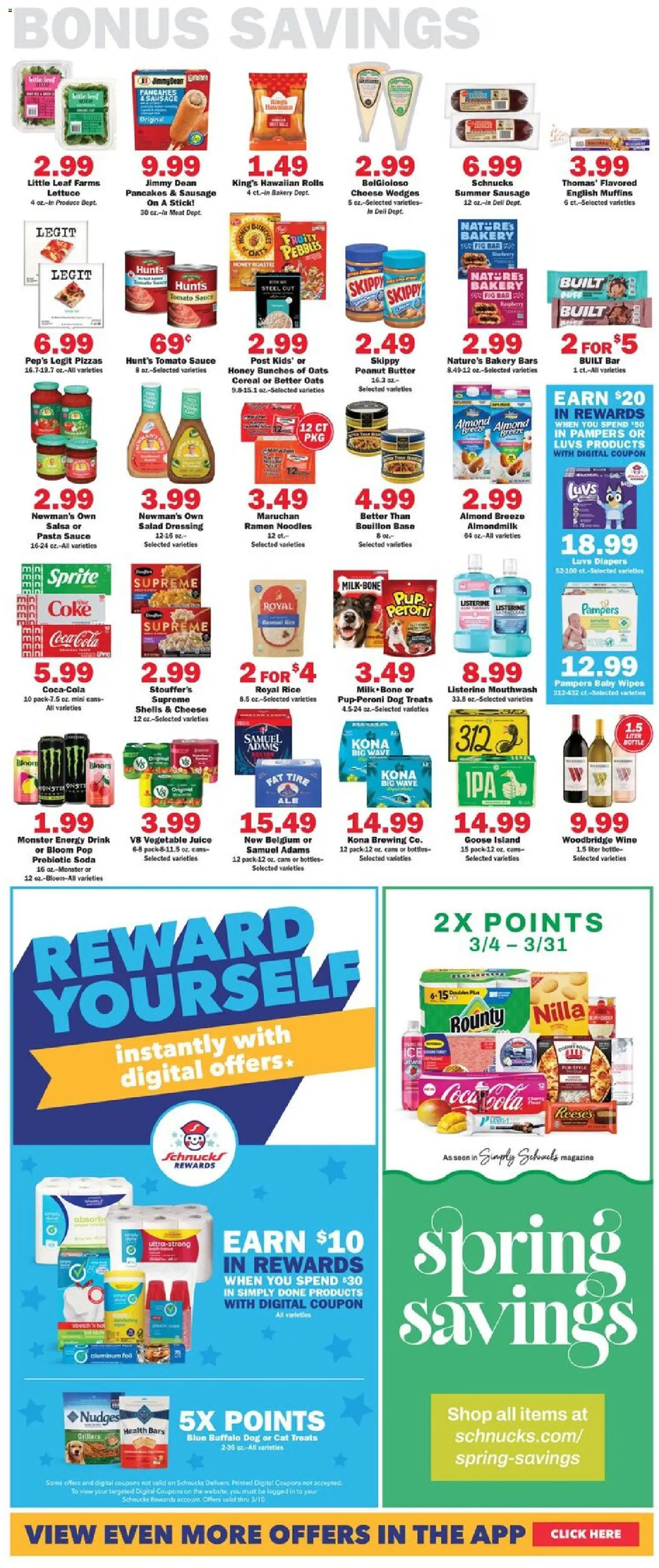 Schnucks Weekly Print Ad - IL - valid from 04.03.2026 | Page: 5 | Products: Lettuce, Rice, Noodles, Sausage