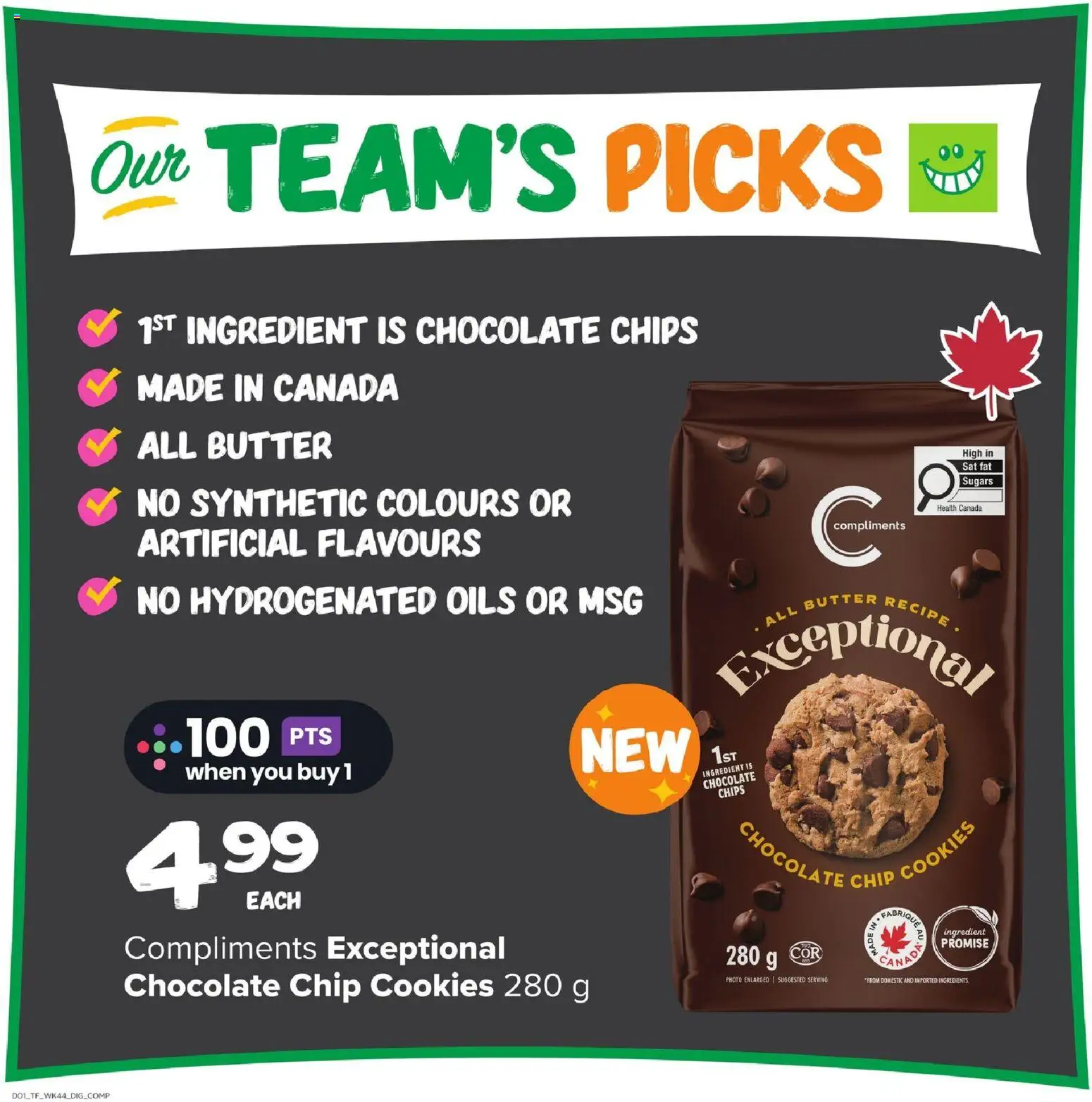 Thrifty Foods flyer valid from 26.02.2026 | Page: 13 | Products: Chips, Cookies, Butter, Chocolate