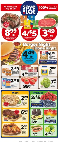 Preview of Save a Lot weekly ads valid from 23.07.2025
