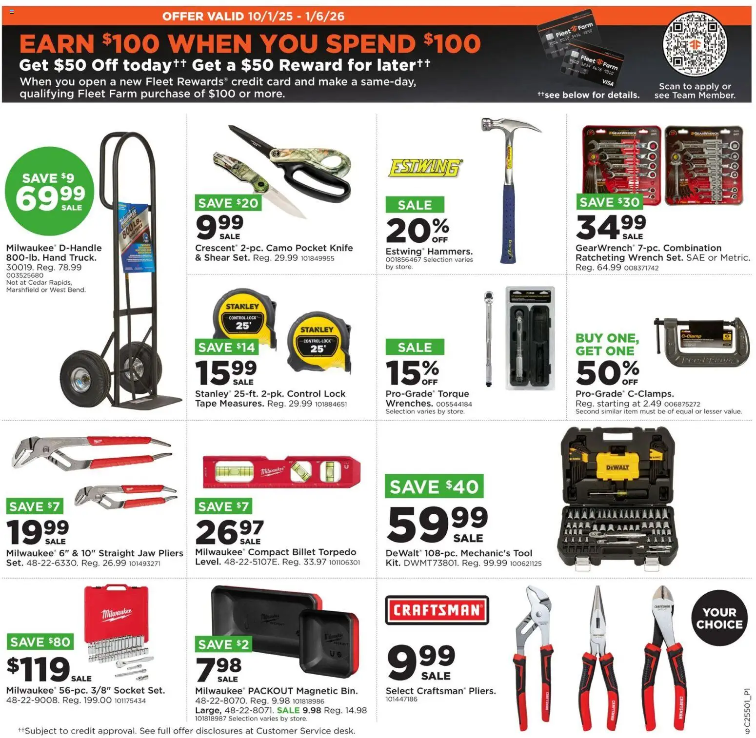 Mills Fleet Farm Weekly Ad - valid from 11.12.2025 | Page: 13 | Products: Socket, Wrench