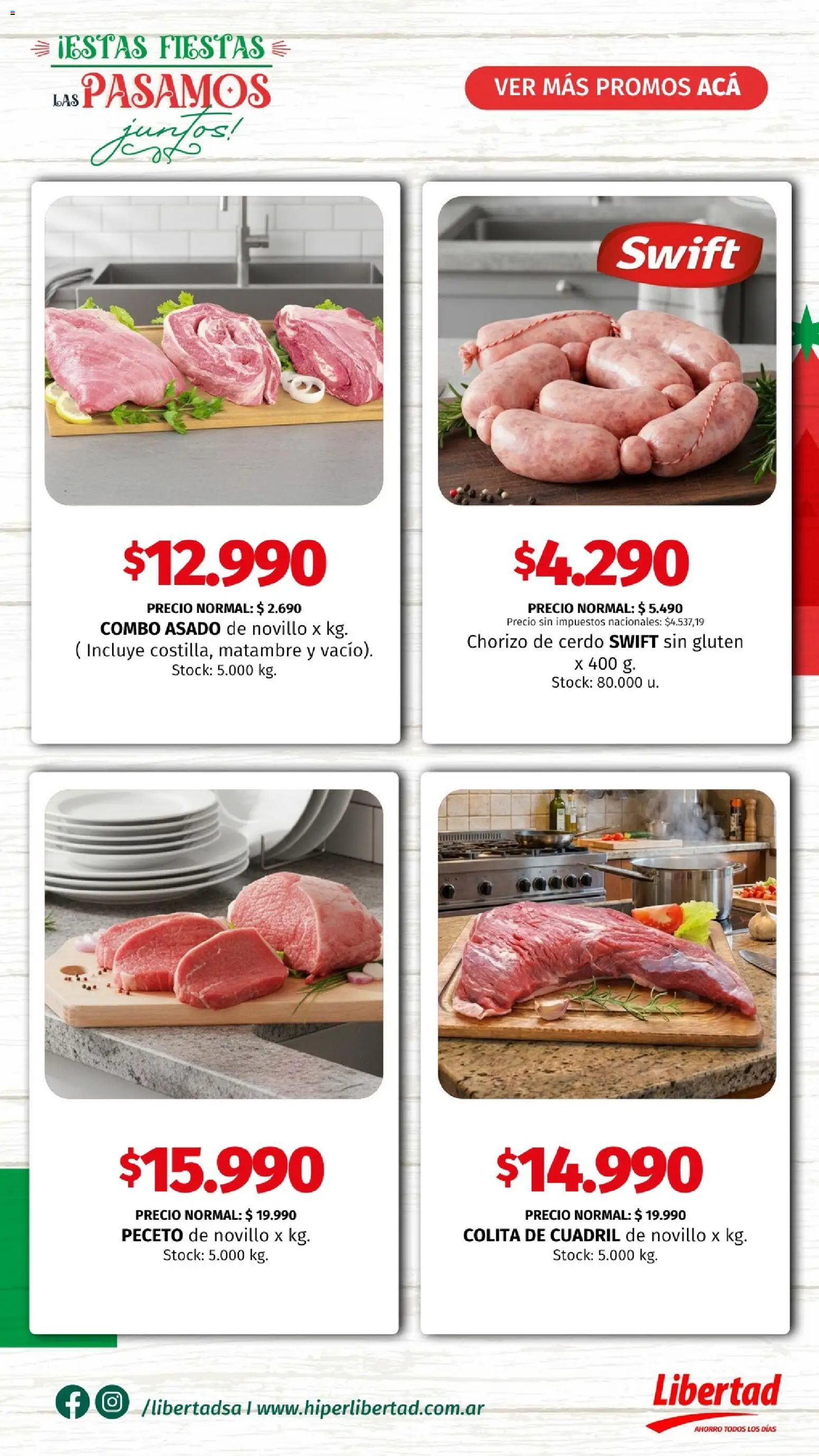 Hipermercado Libertad - Especial Mesa Navideña │ válido desde el 18.12.2025 | Página: 12 | Productos: Chorizo, Cerdo
