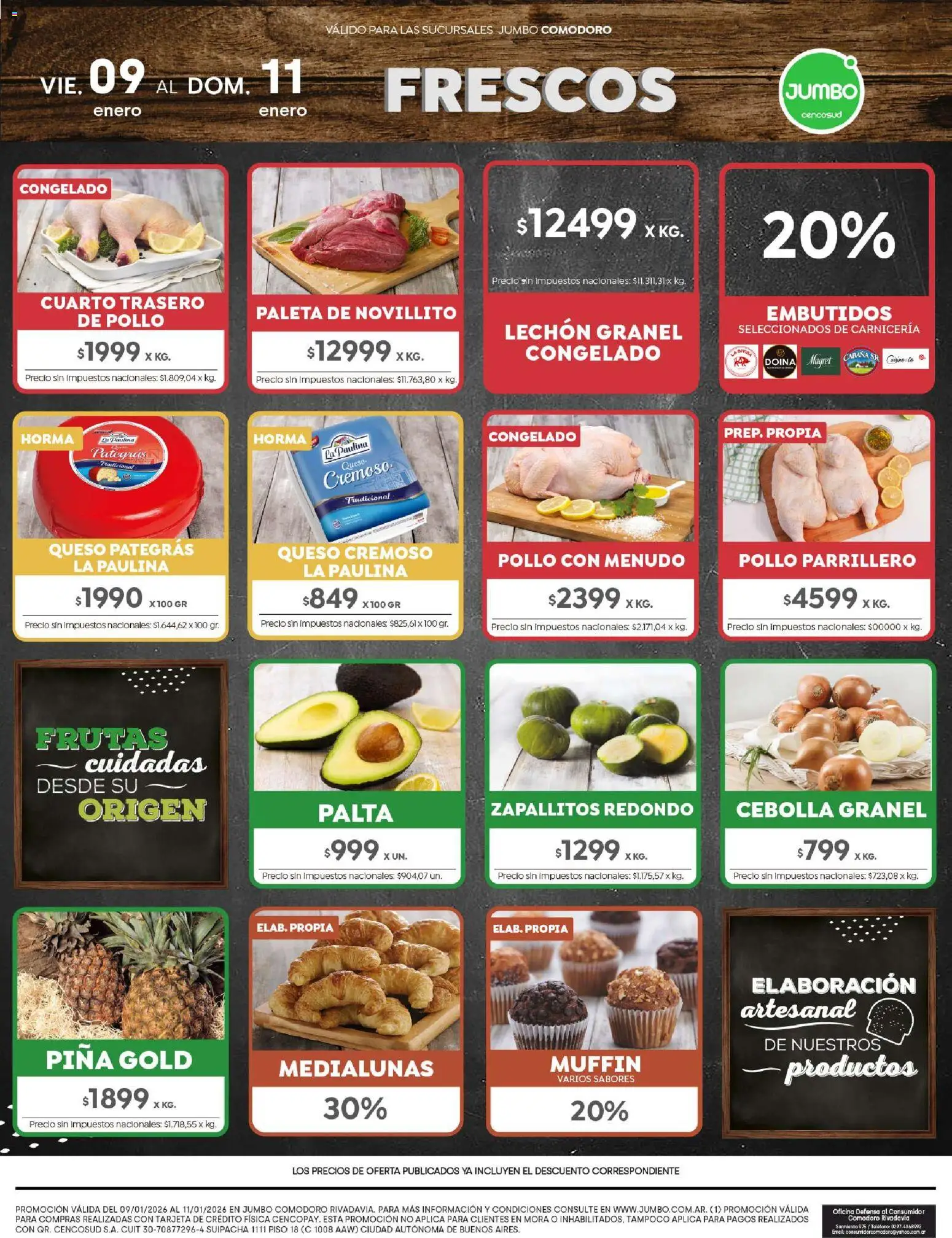 Jumbo - Ofertas | Comodoro │ válido desde el 09.01.2026 | Página: 7 | Productos: Teléfono, Pollo, Paleta, Queso