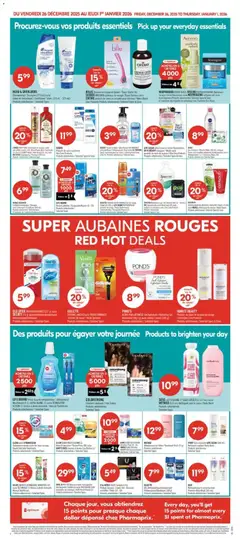 Preview of Pharmaprix weekly flyer / circulaire from shop Pharmaprix valid from 26.12.2025 | Page: 10 | Products: Shampoo, Hand cream, Body wash, Deodorant